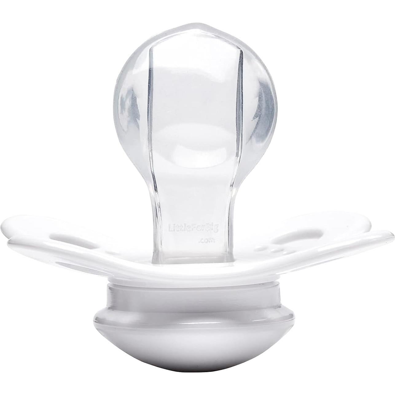 Chupete Grande LittleForBig Bigshield Generación 3 Blanco