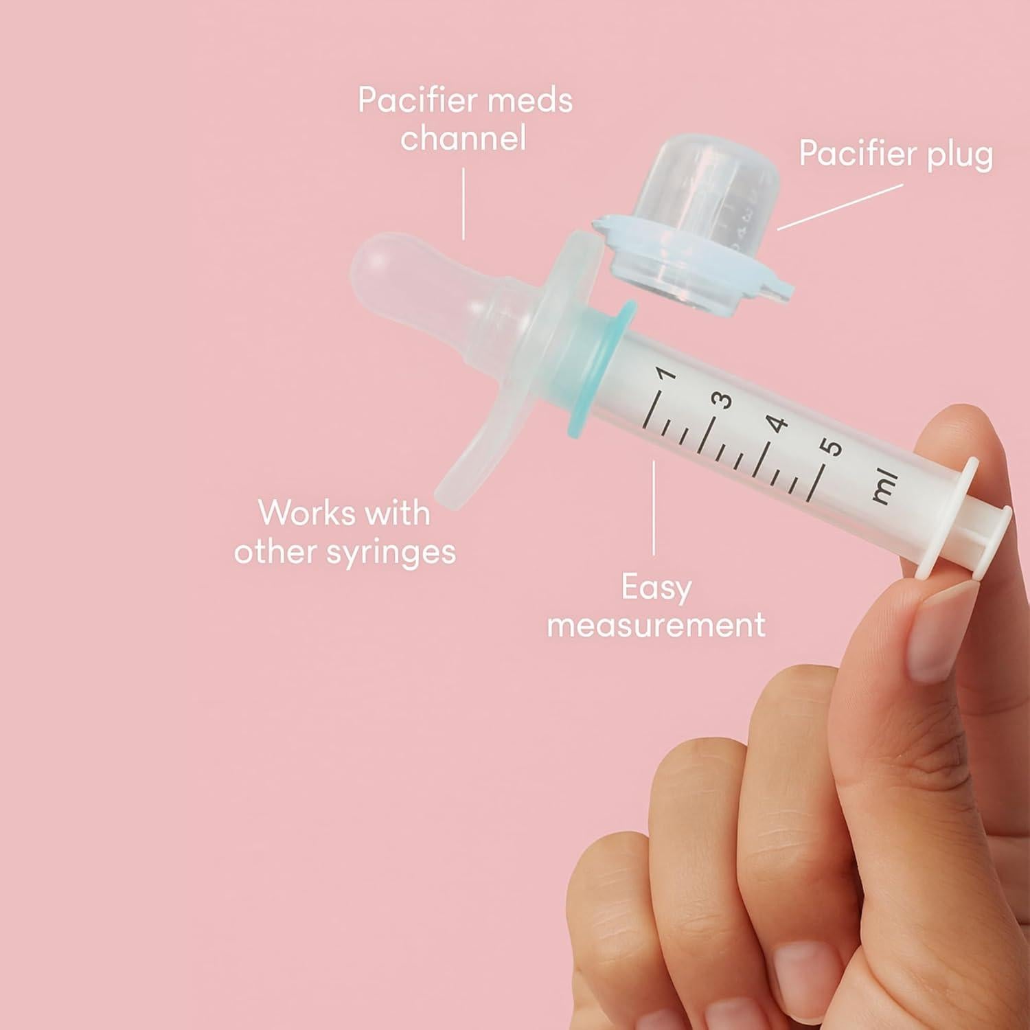 Dispensador de Medicina para Chupete Rumble Tuff - Dosis Precisa, Libre de BPA