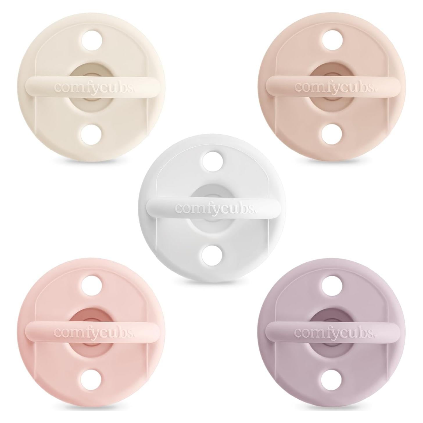 Chupetes Comfy Cubs Multicolor para Bebés 0+ Meses - Pack de 5