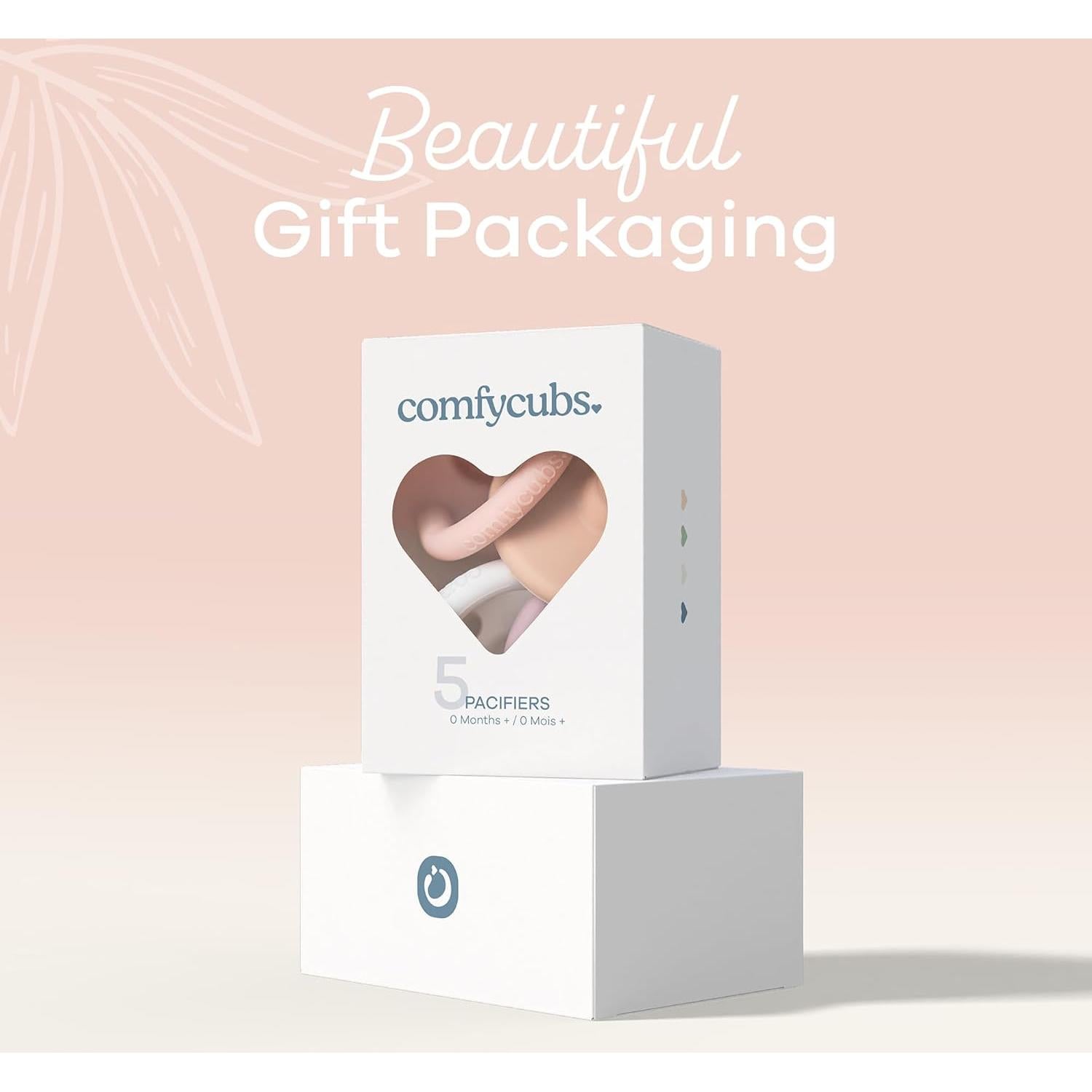 Chupetes Comfy Cubs Multicolor para Bebés 0+ Meses - Pack de 5