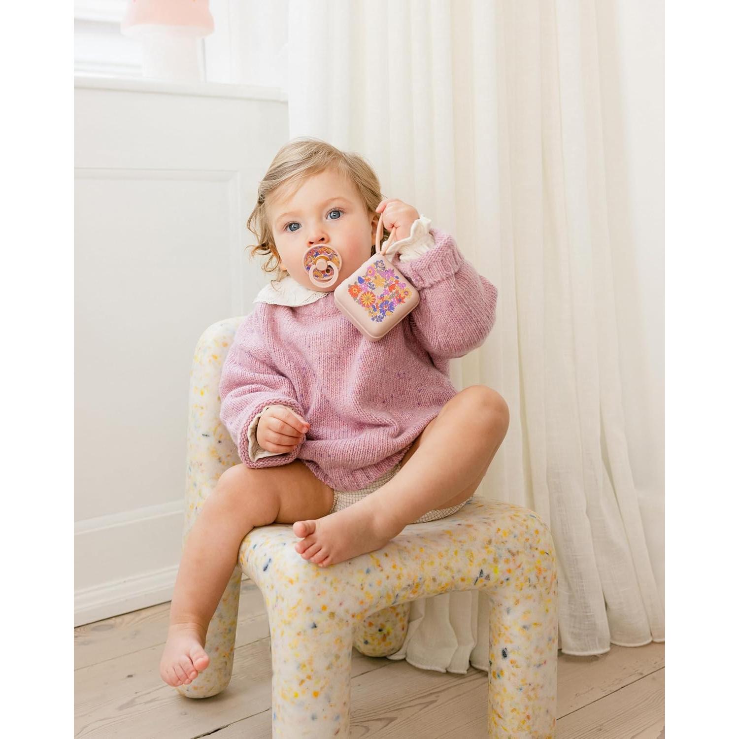 Chupete BIBS Colour Liberty 2-Pack Libre de BPA 0-6 Meses