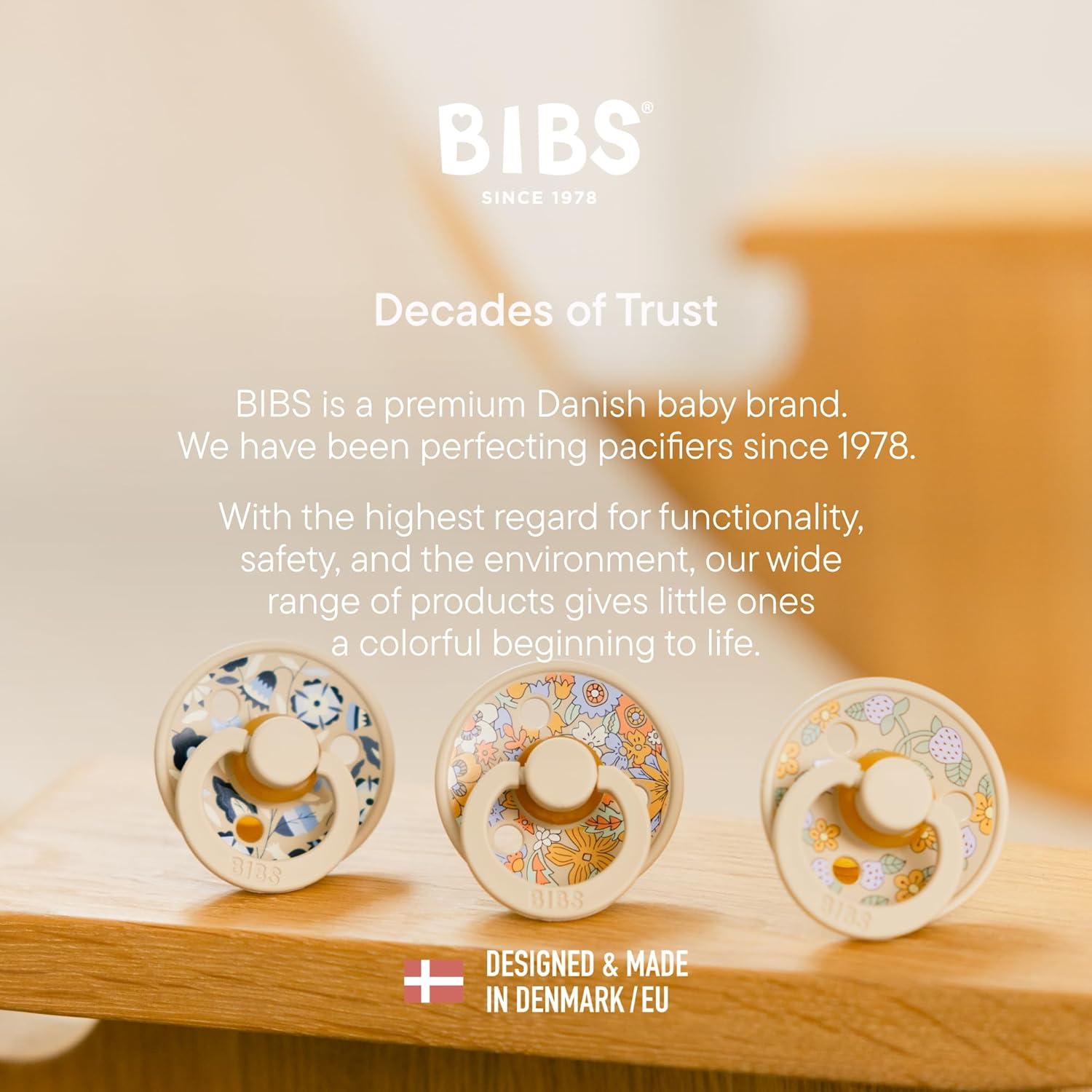 Chupete BIBS Colour Liberty 2-Pack Libre de BPA 0-6 Meses