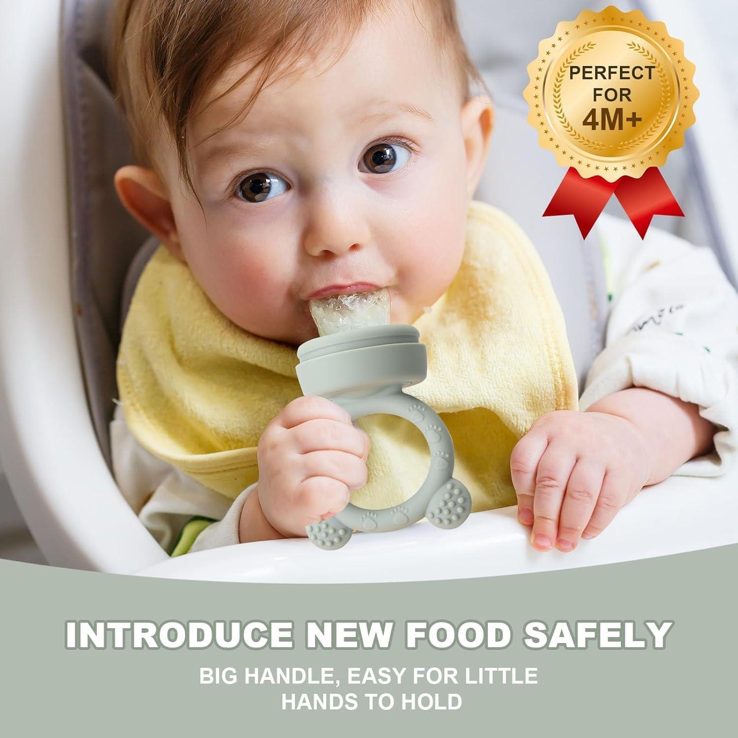 Chupete de Silicona JEXFUN para Alimentador de Frutas Bebés 3PCS