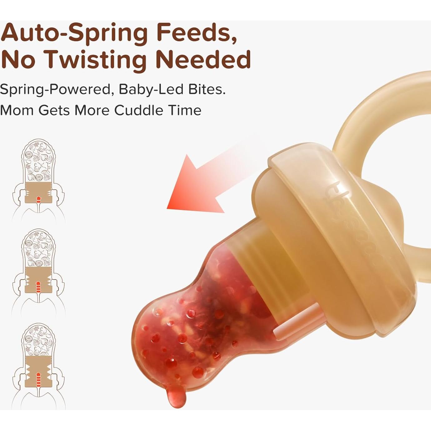 Alimentador de Frutas para Bebés Silicona Grado Alimentario