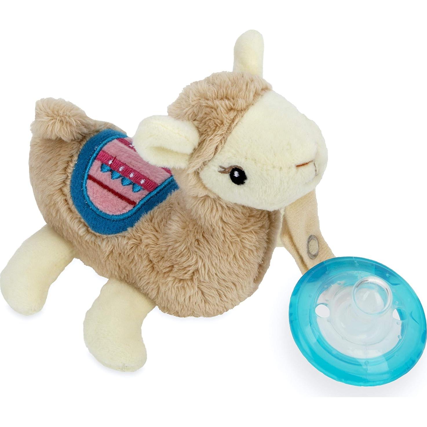 Nuby Peluche Pacifinder Llama con Chupete Silicona 0-6M