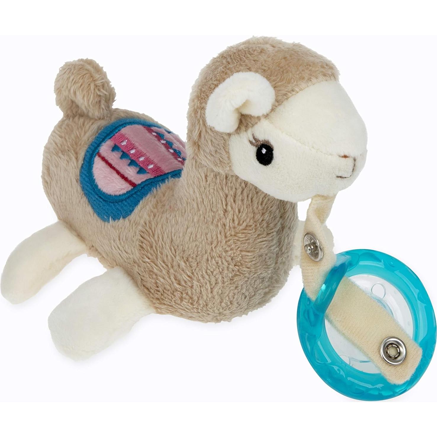 Nuby Peluche Pacifinder Llama con Chupete Silicona 0-6M