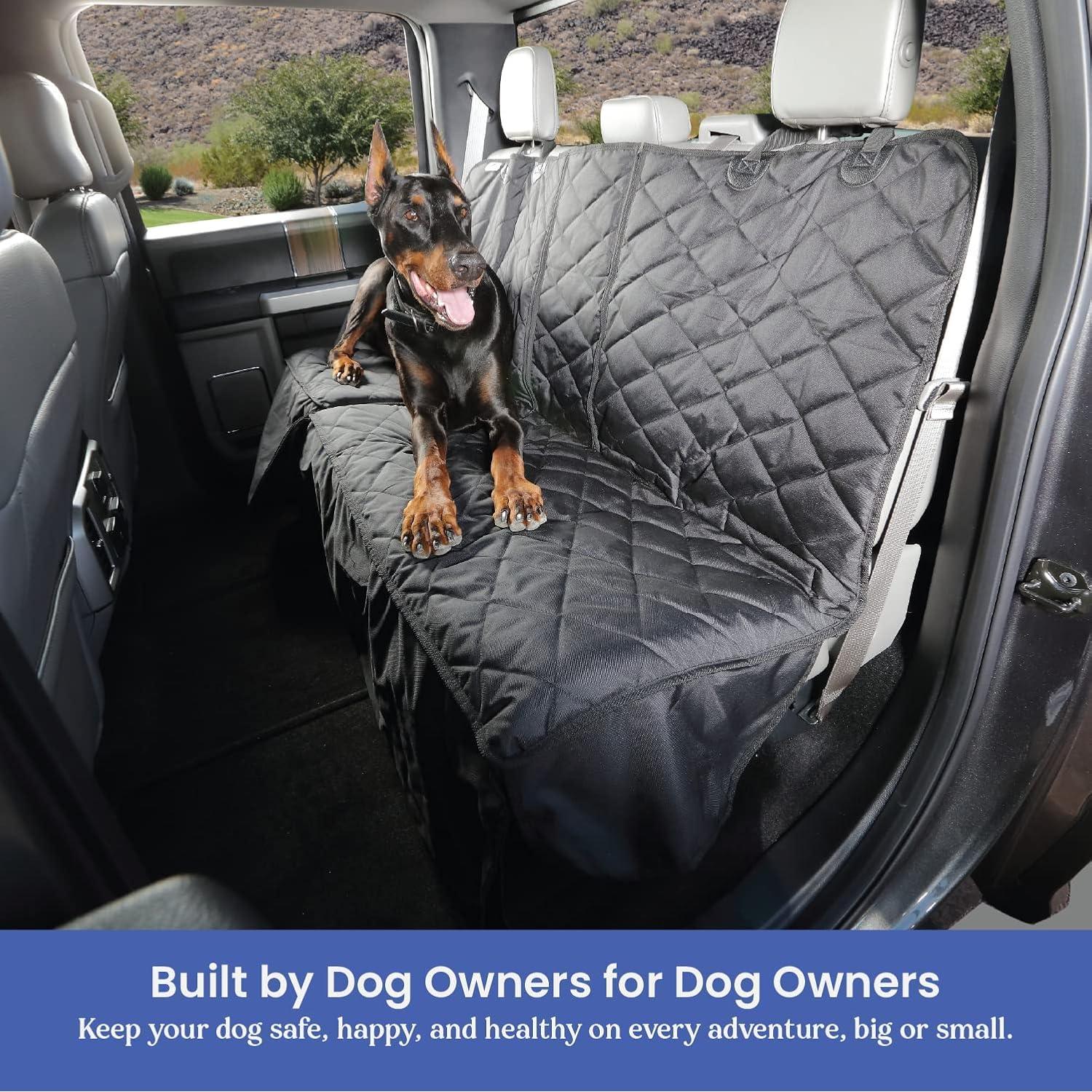 Cubierta de Asiento para Perros 4Knines - Lado Pasajero Negro