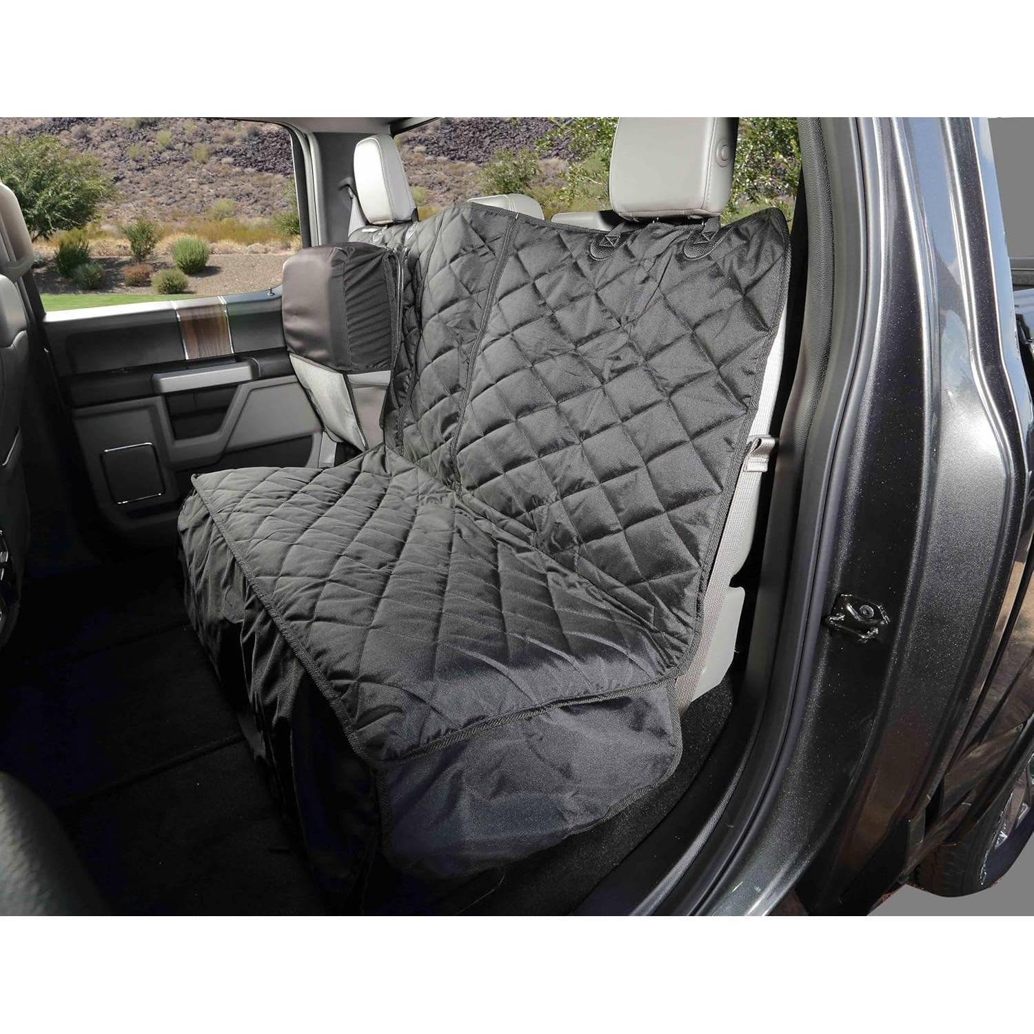 Cubierta de Asiento para Perros 4Knines - Lado Pasajero Negro