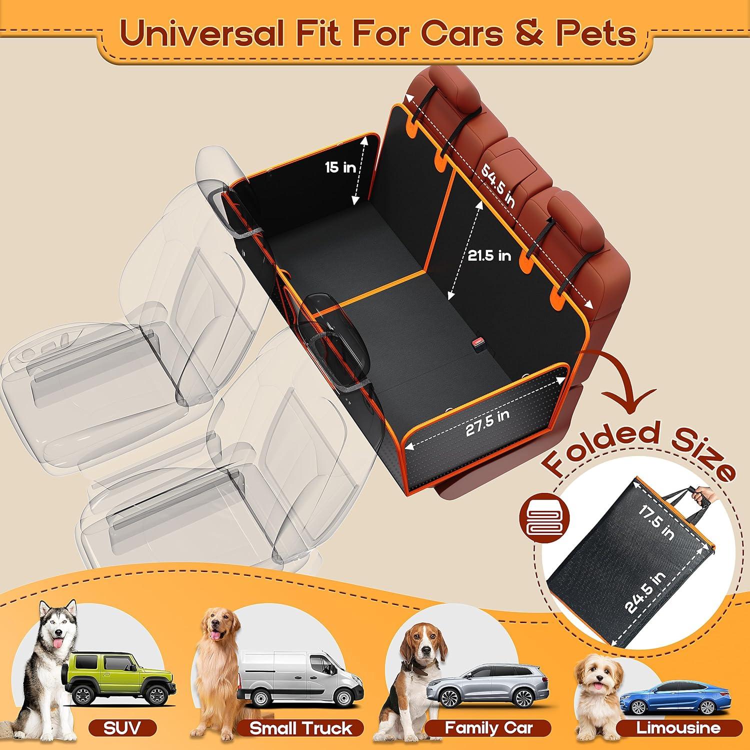 Funda de Asiento para Perros HUUKE, Impermeable y Resistente 200kg