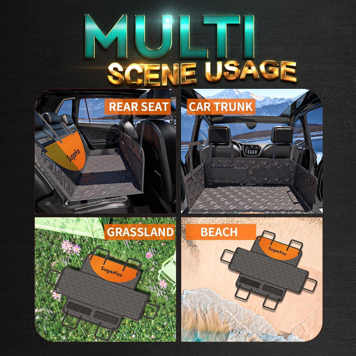 Funda de Asiento para Perros SugarFox - Impermeable y Resistente