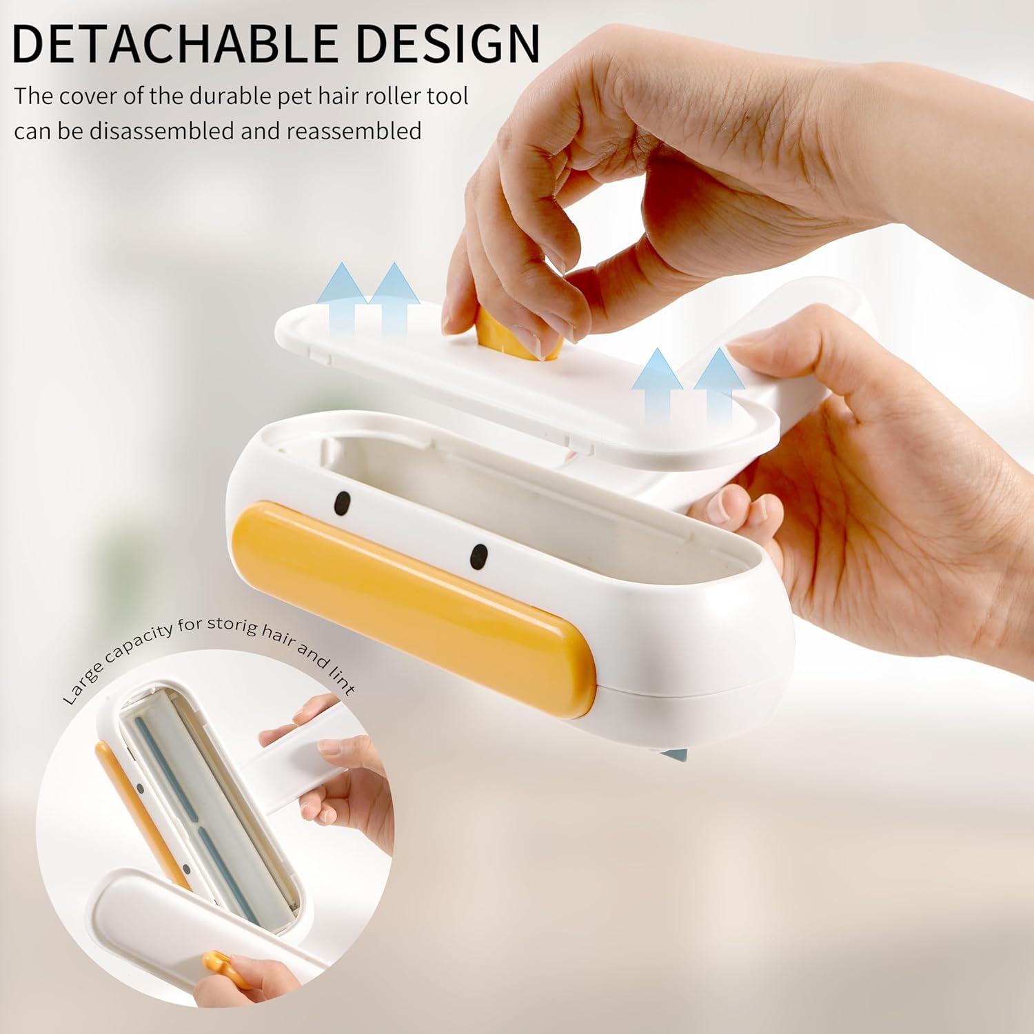 Kit de Rodillo y Cepillo Slicker Autolimpiante para Mascotas