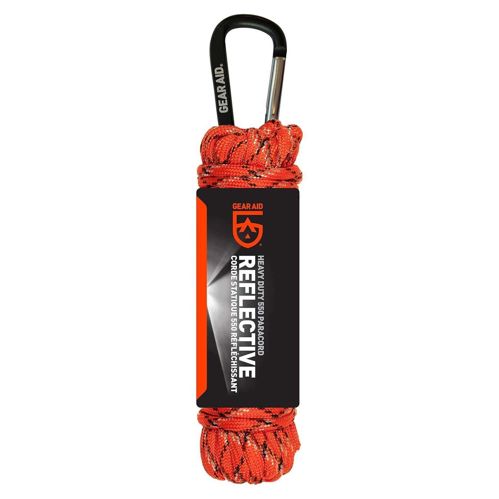Cuerda Paracord 550 GEAR AID 9,14 m Nylon Naranja