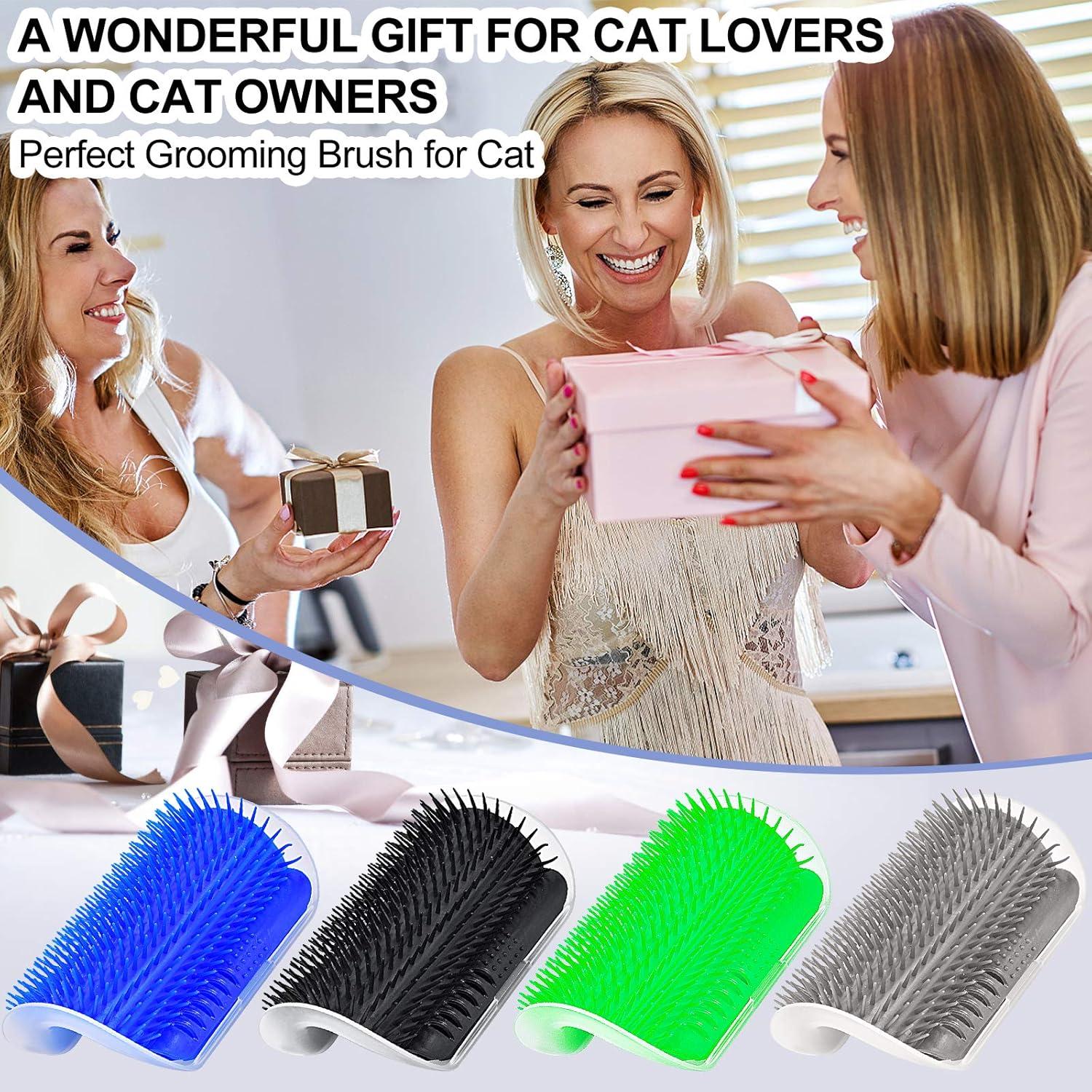 Arco de Autocuidado para Gatos Milky House 4PCS Cepillos Suaves