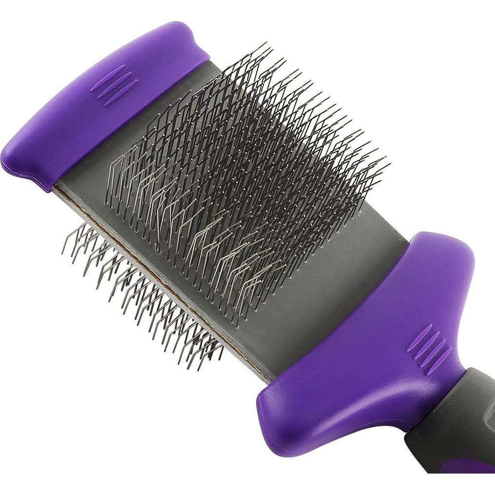 Cepillo Flexible de Dos Caras Hertzko para Perros y Gatos