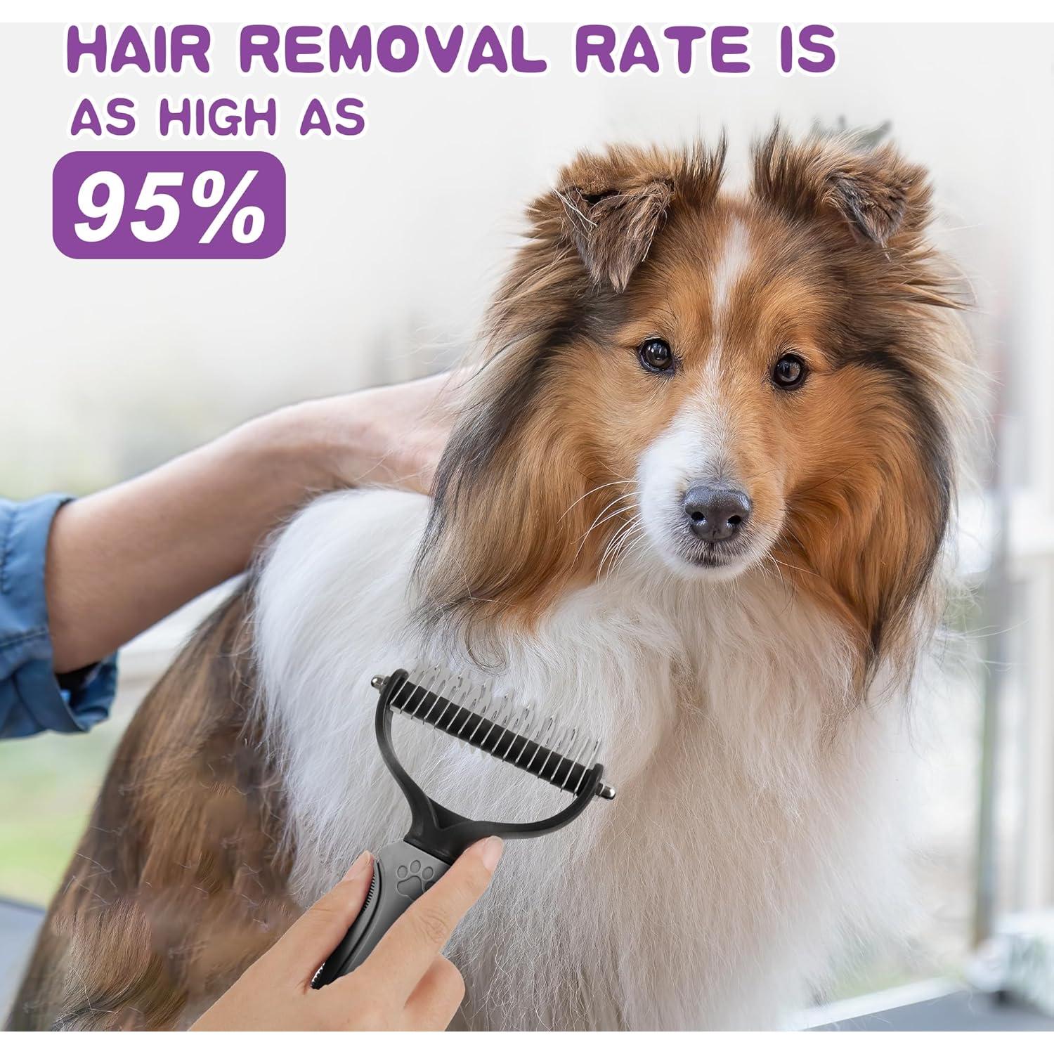 Cepillo y Peine para Mascotas Cornnpet - Aseo Efectivo Negro