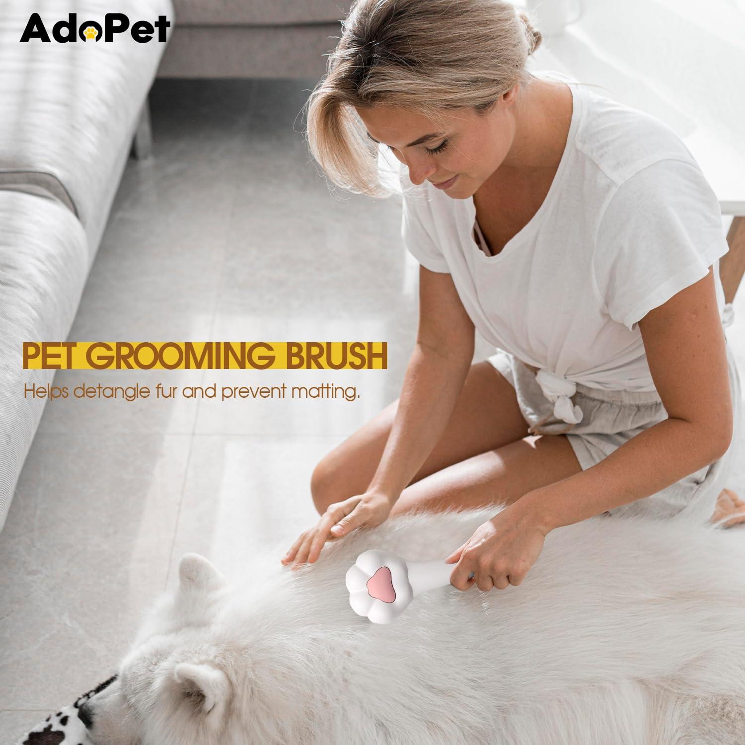 Cepillo de Aseo para Mascotas AdoPet - Patita de Gato Autolimpiante