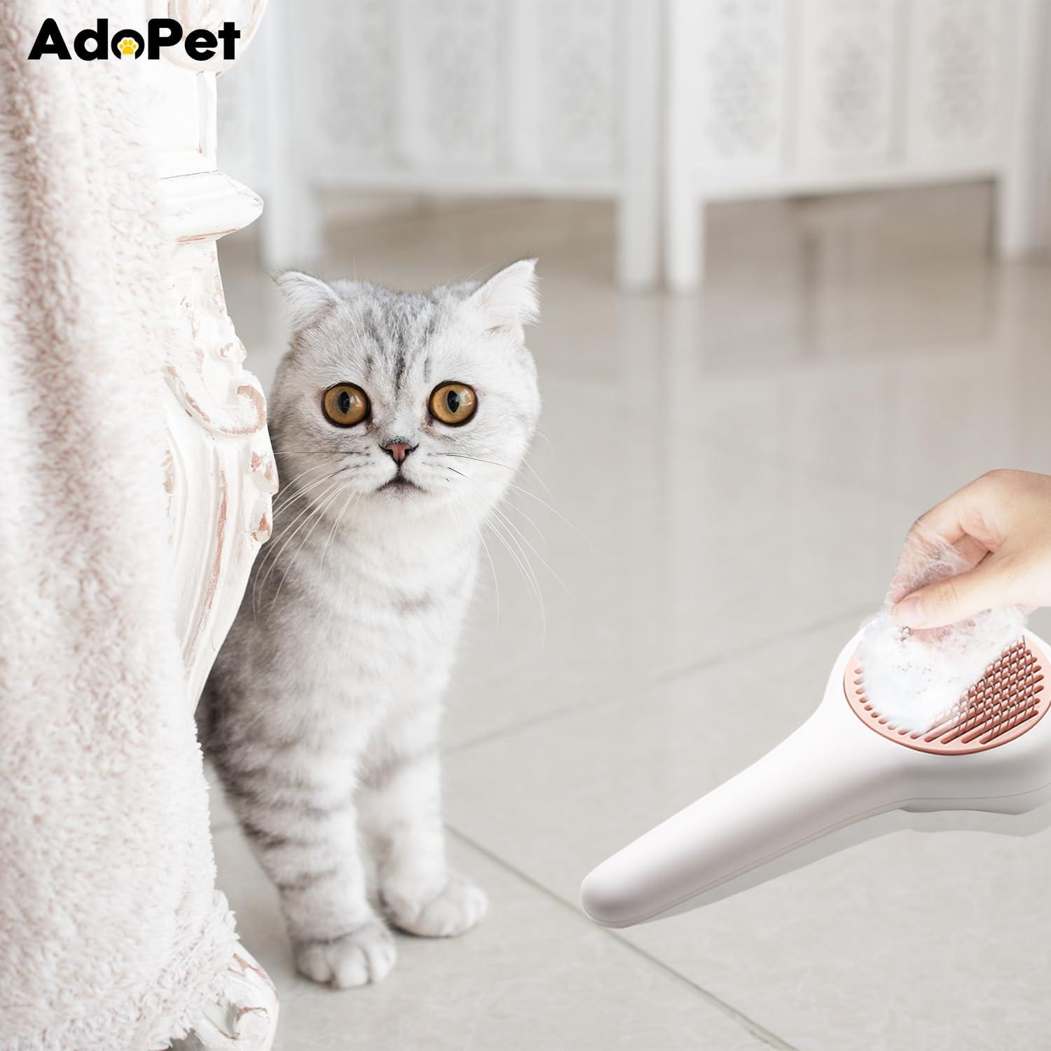 Cepillo de Aseo para Mascotas AdoPet - Patita de Gato Autolimpiante