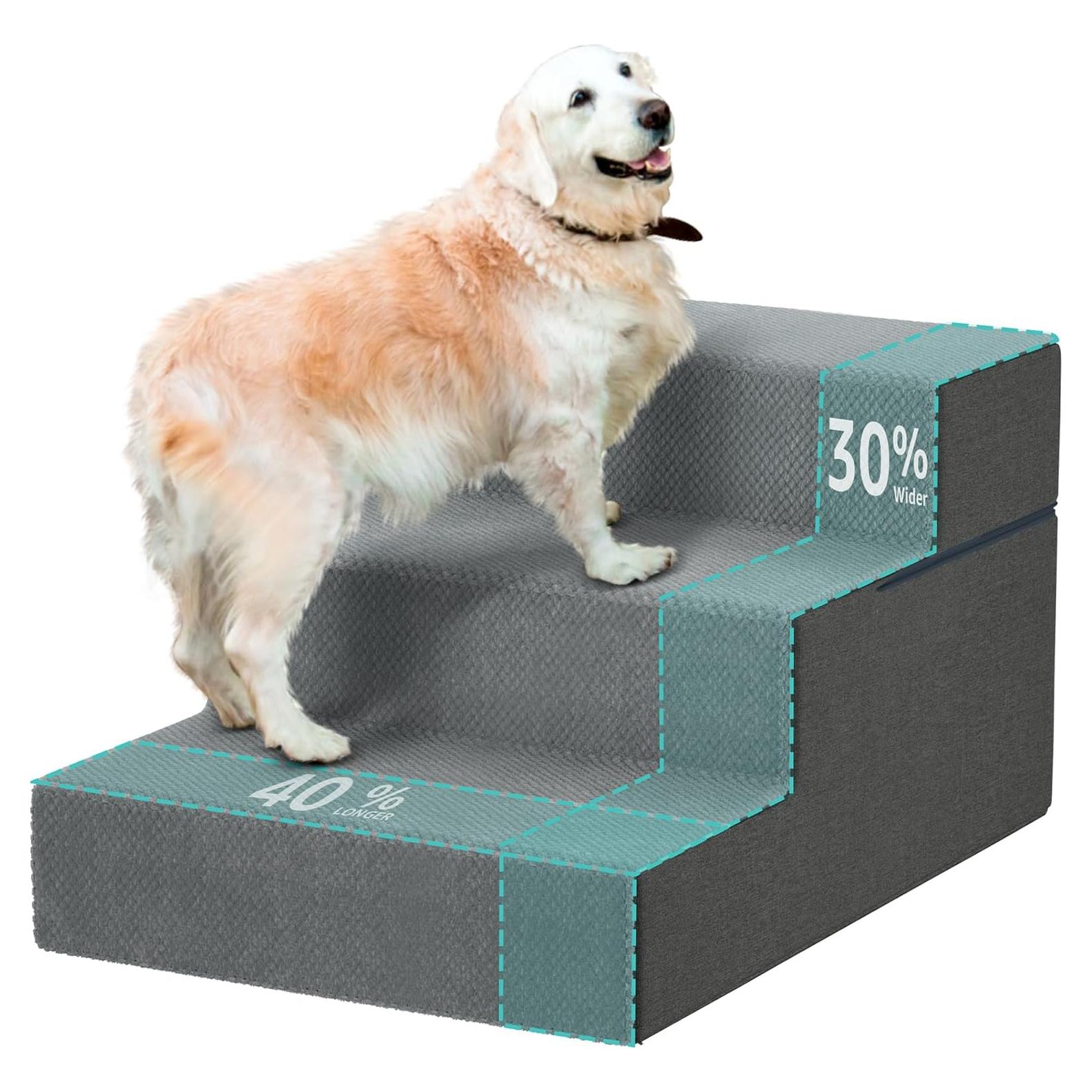 Escalera para Perros Grandes YENING 3 Escalones 83.8x50.8x45.7cm