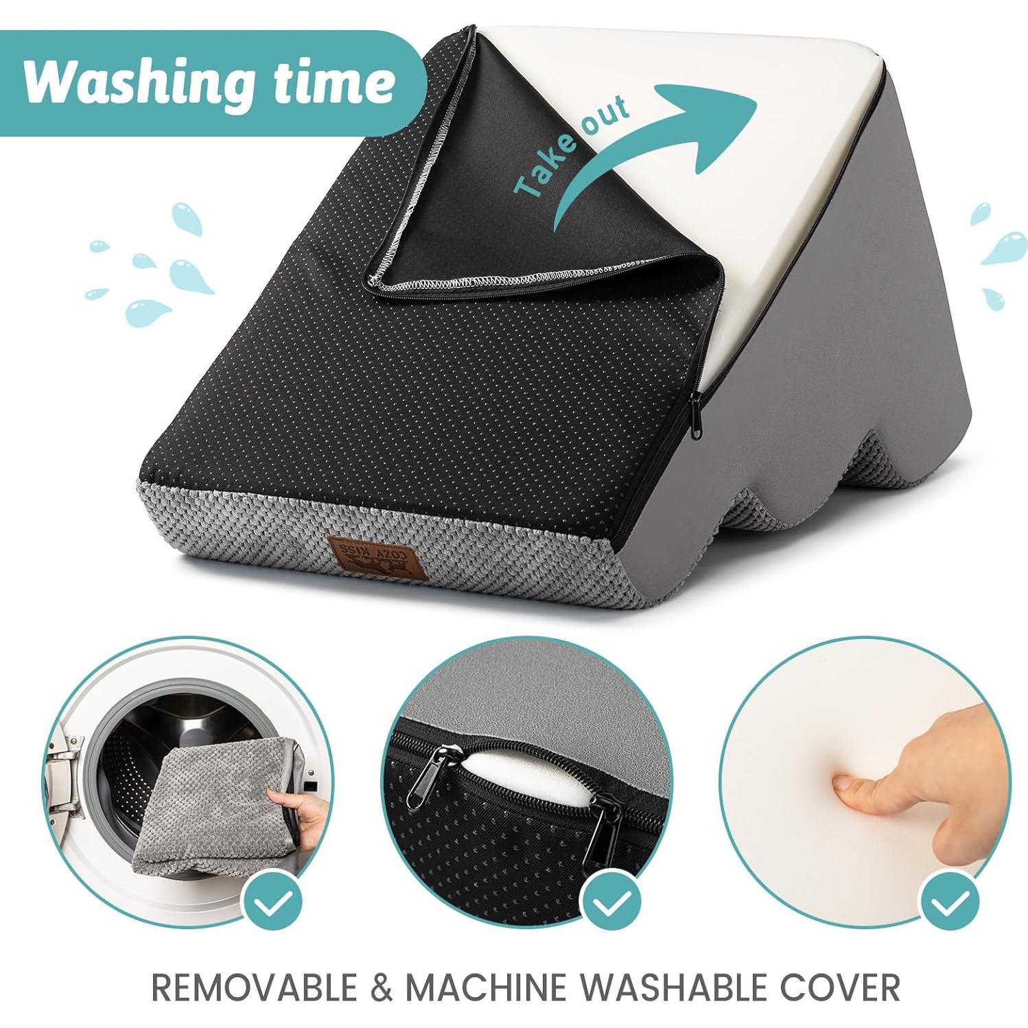 Escalera para Perros Cozy Kiss 5 Escalones Gris 83.8x39.9x57.4 cm