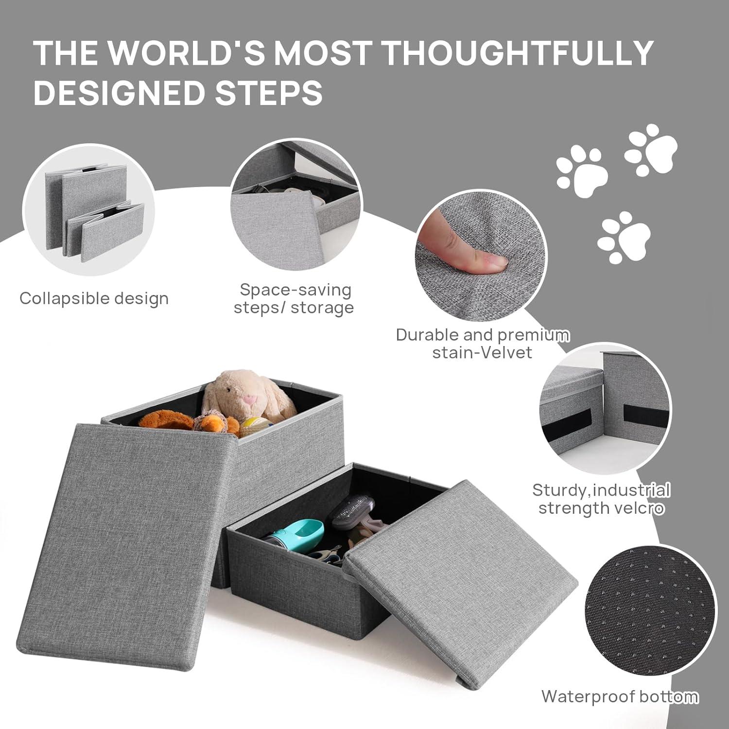 Escaleras Plegables para Perros RYpetmia 2 Niveles 40x60 cm