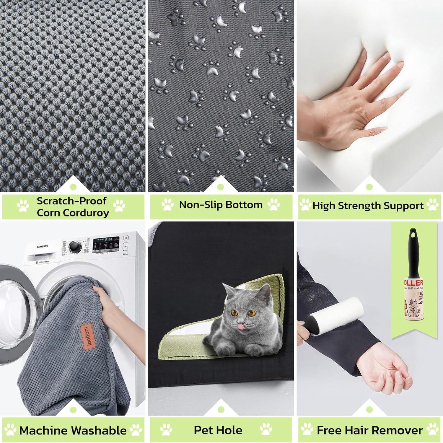 Escaleras para Perros LOOBANI 76 cm 6 Pasos Antideslizantes