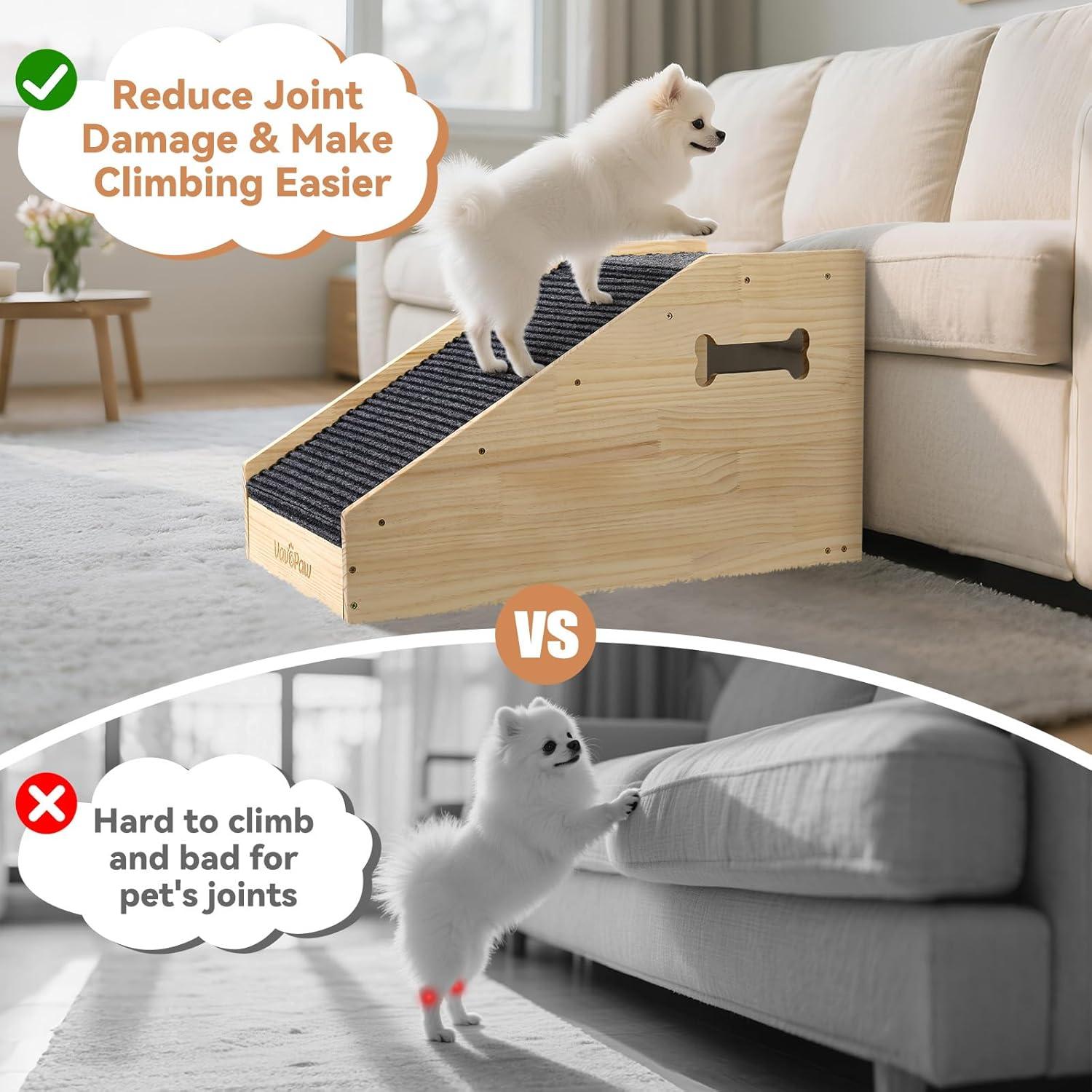 Rampa para Perros VavoPaw de Madera Antideslizante 71x40cm