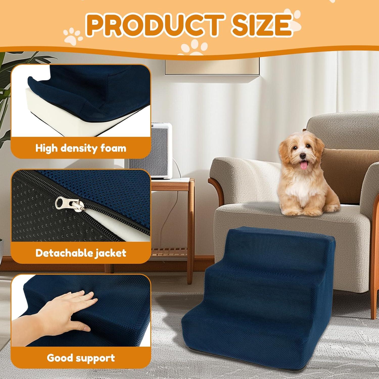 Escalón para Perros ZHENGFUO de Espuma 27cm Lavable