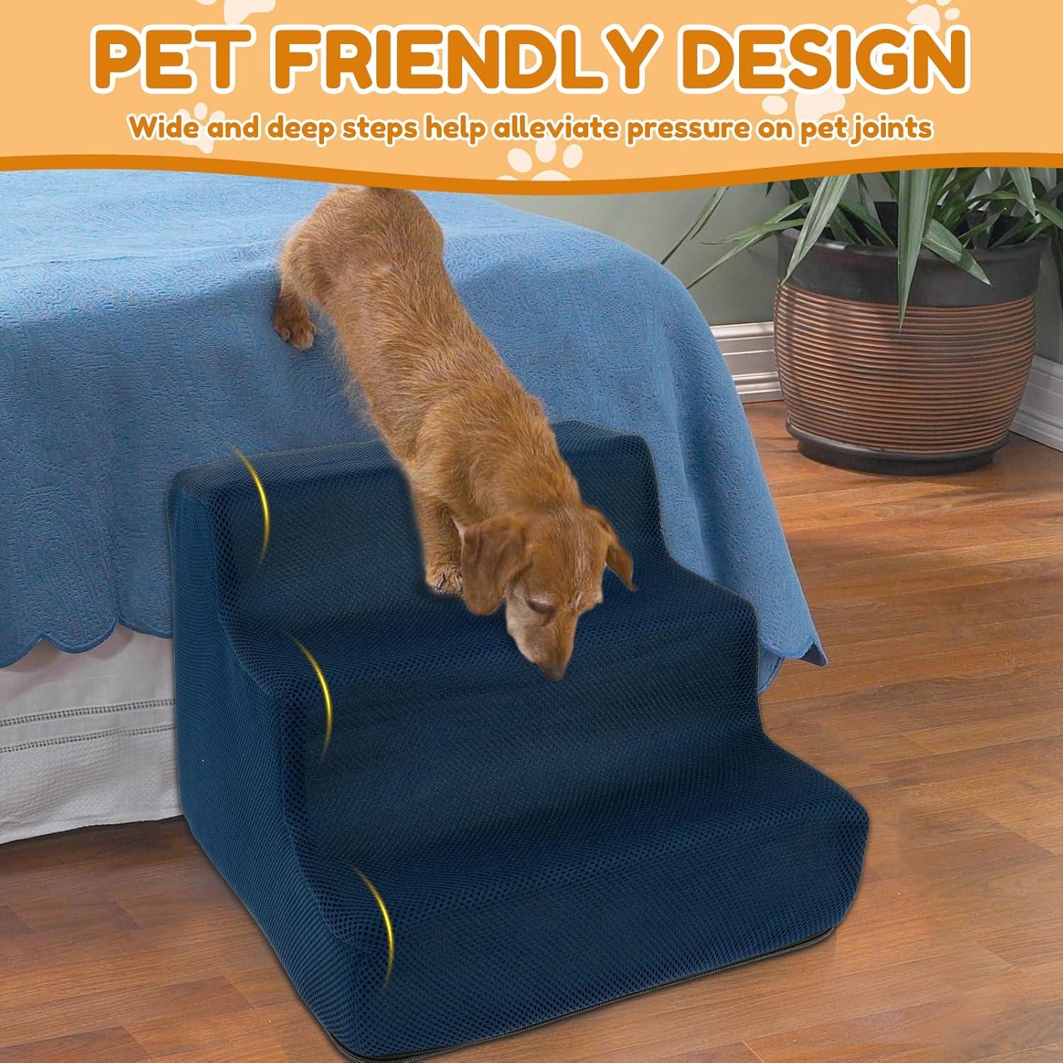 Escalón para Perros ZHENGFUO de Espuma 27cm Lavable