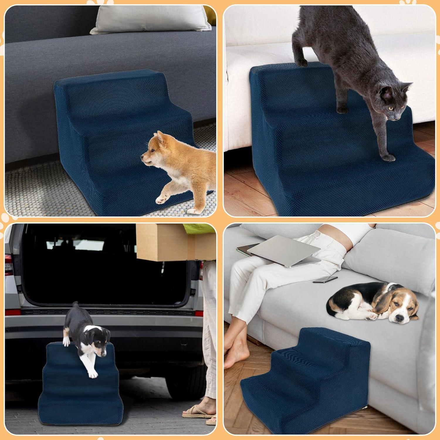 Escalón para Perros ZHENGFUO de Espuma 27cm Lavable
