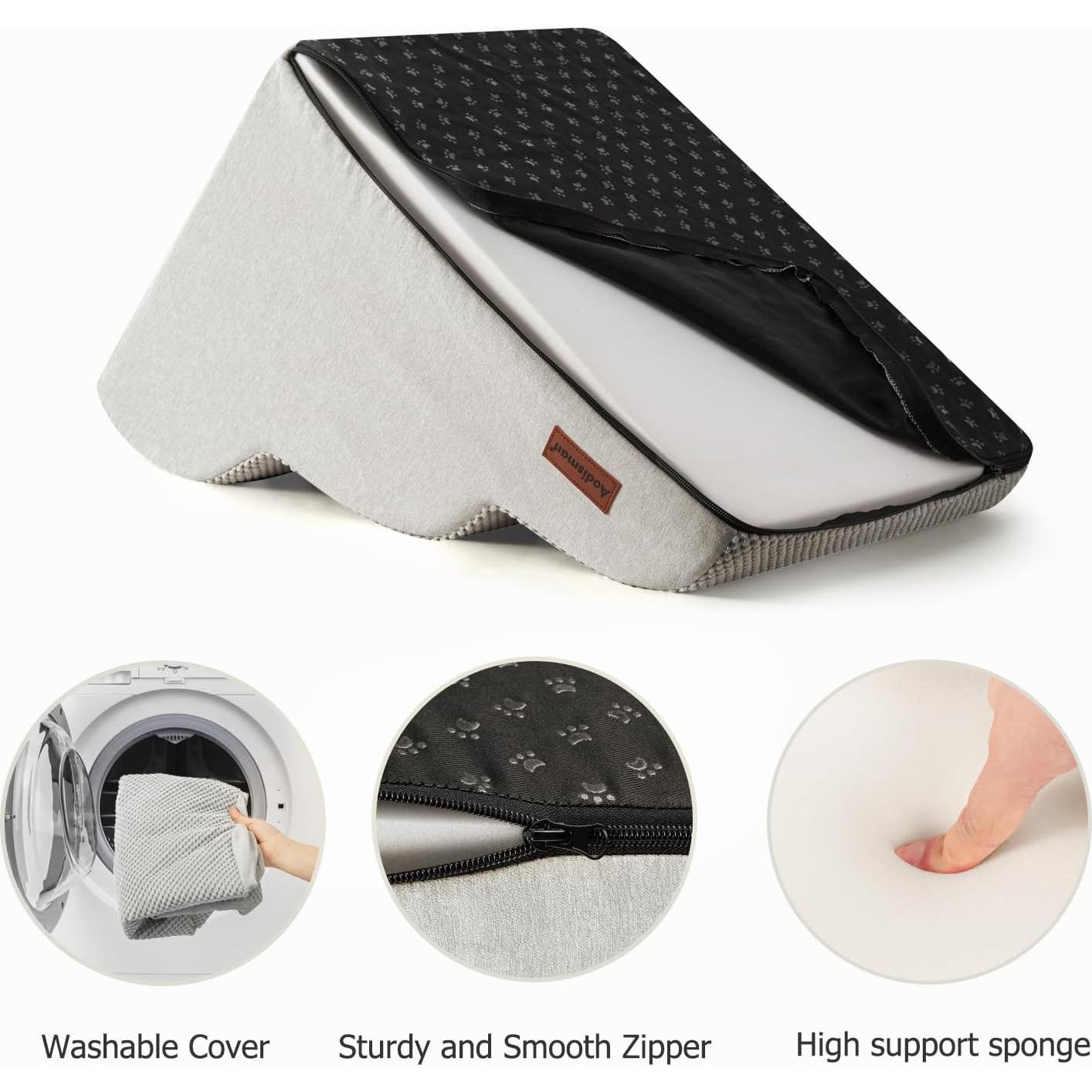 Escalera para Perros y Gatos Aodisman 3 Pasos Antideslizante