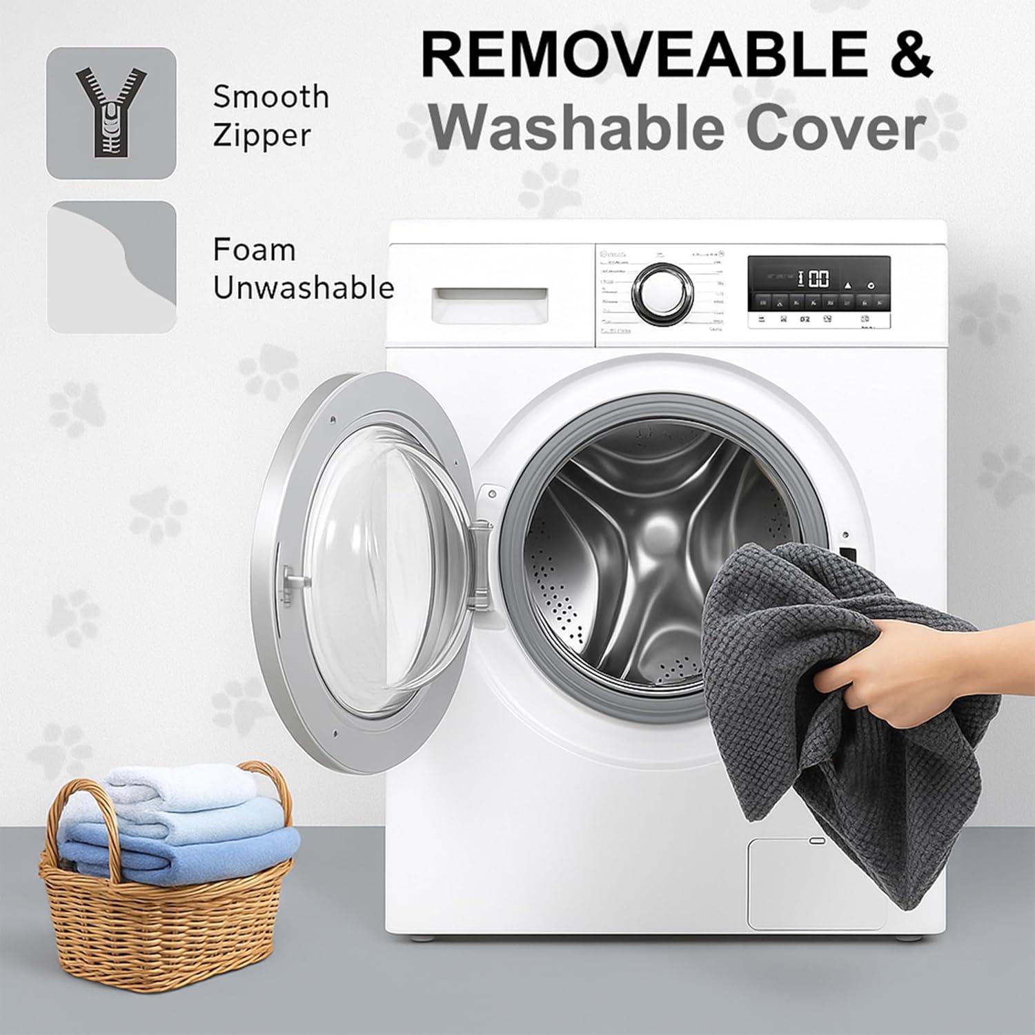 Escaleras para Perros HCYLHXQ de 4 Pasos 50 cm Gris