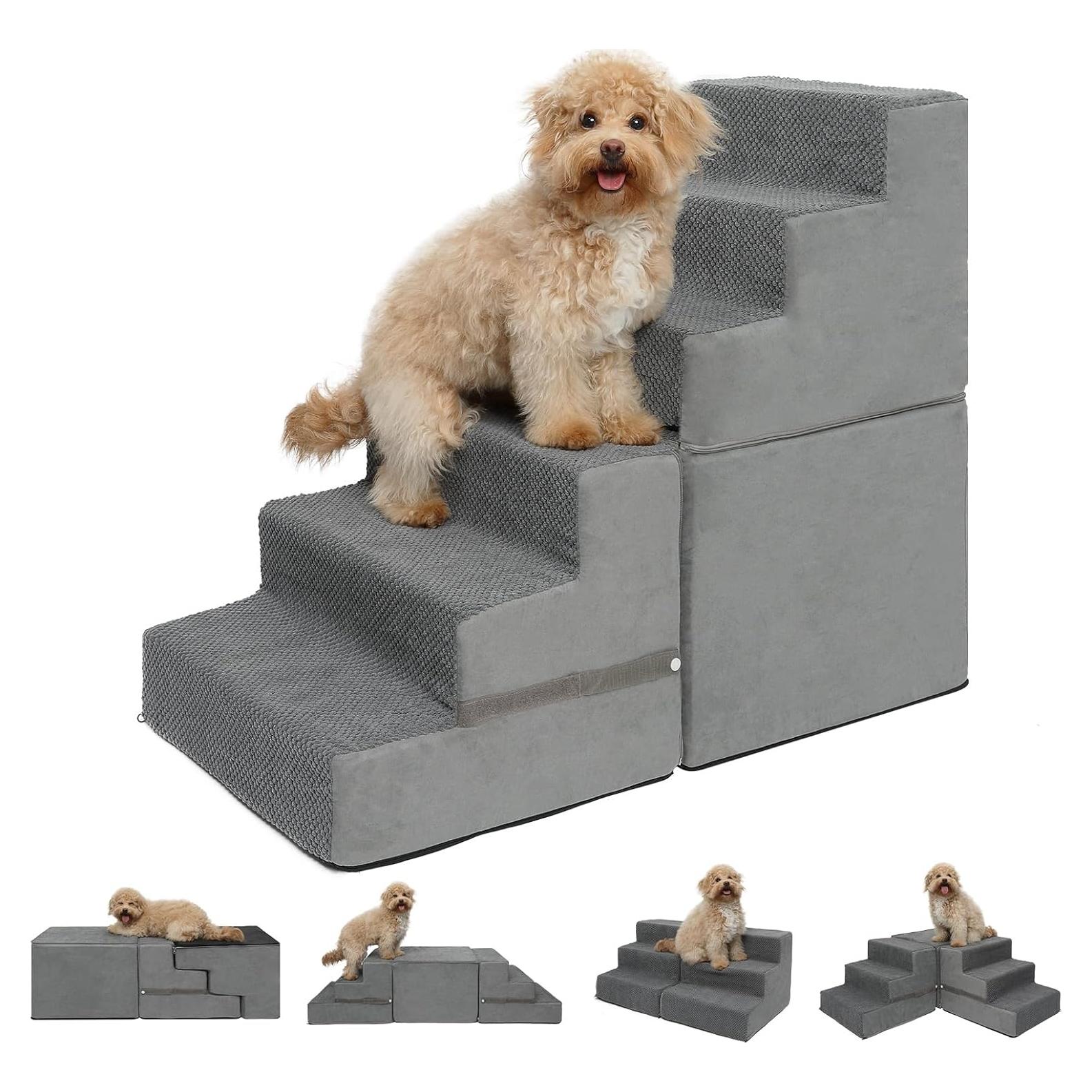Escalera para Perros YUSING 6 Pasos Antideslizante 88.9x40.6cm