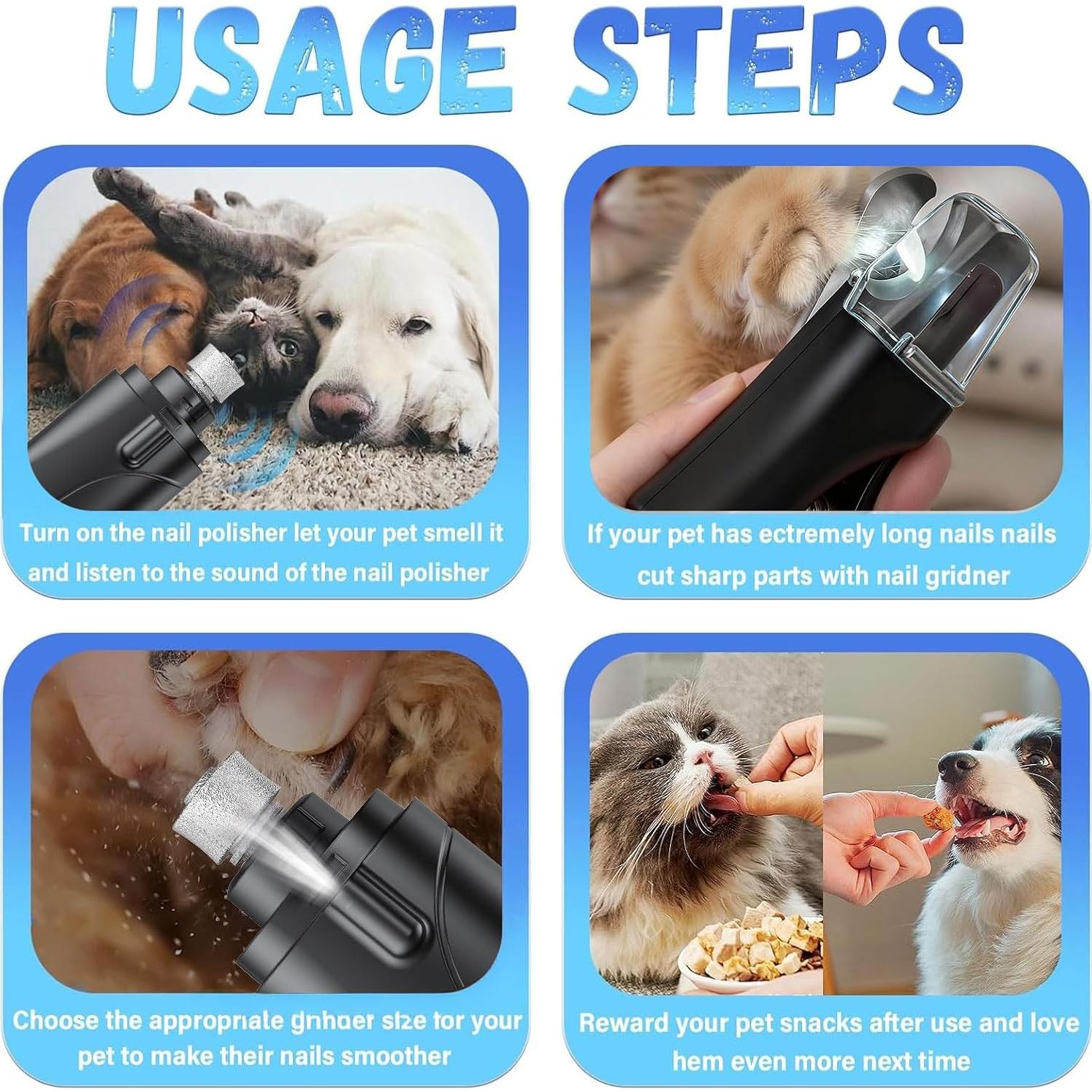 Cortauñas y Amoladora 2 en 1 CATPICK con Luces LED