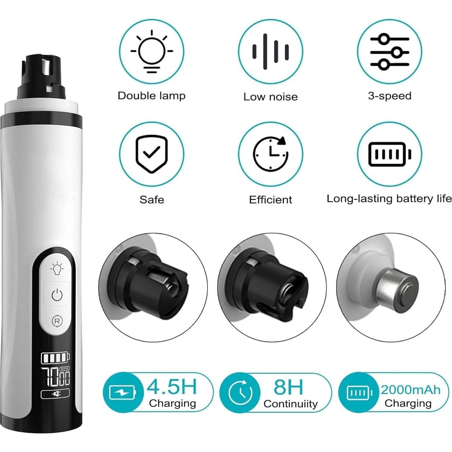 Cortador de Uñas Silent Groom Pro Jiajiafa Recargable USB