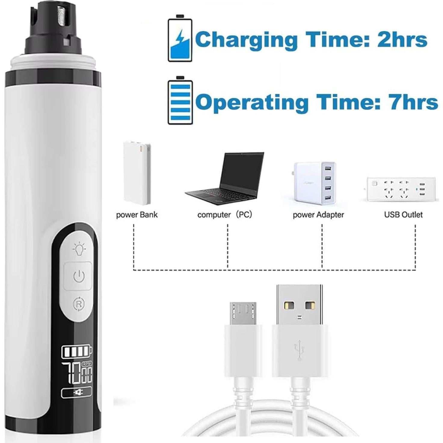 Cortador de Uñas Silent Groom Pro Jiajiafa Recargable USB