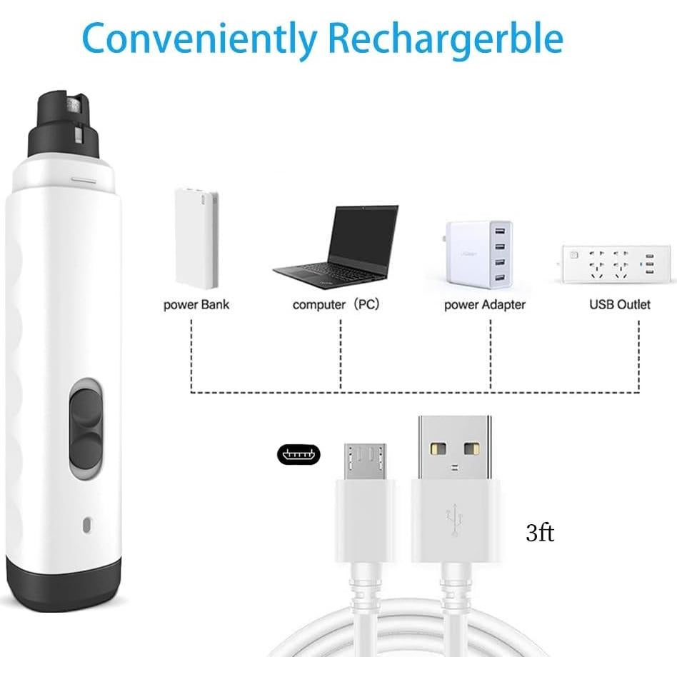 Cortador de Uñas Silent Groom Pro para Perros y Gatos - Recargable