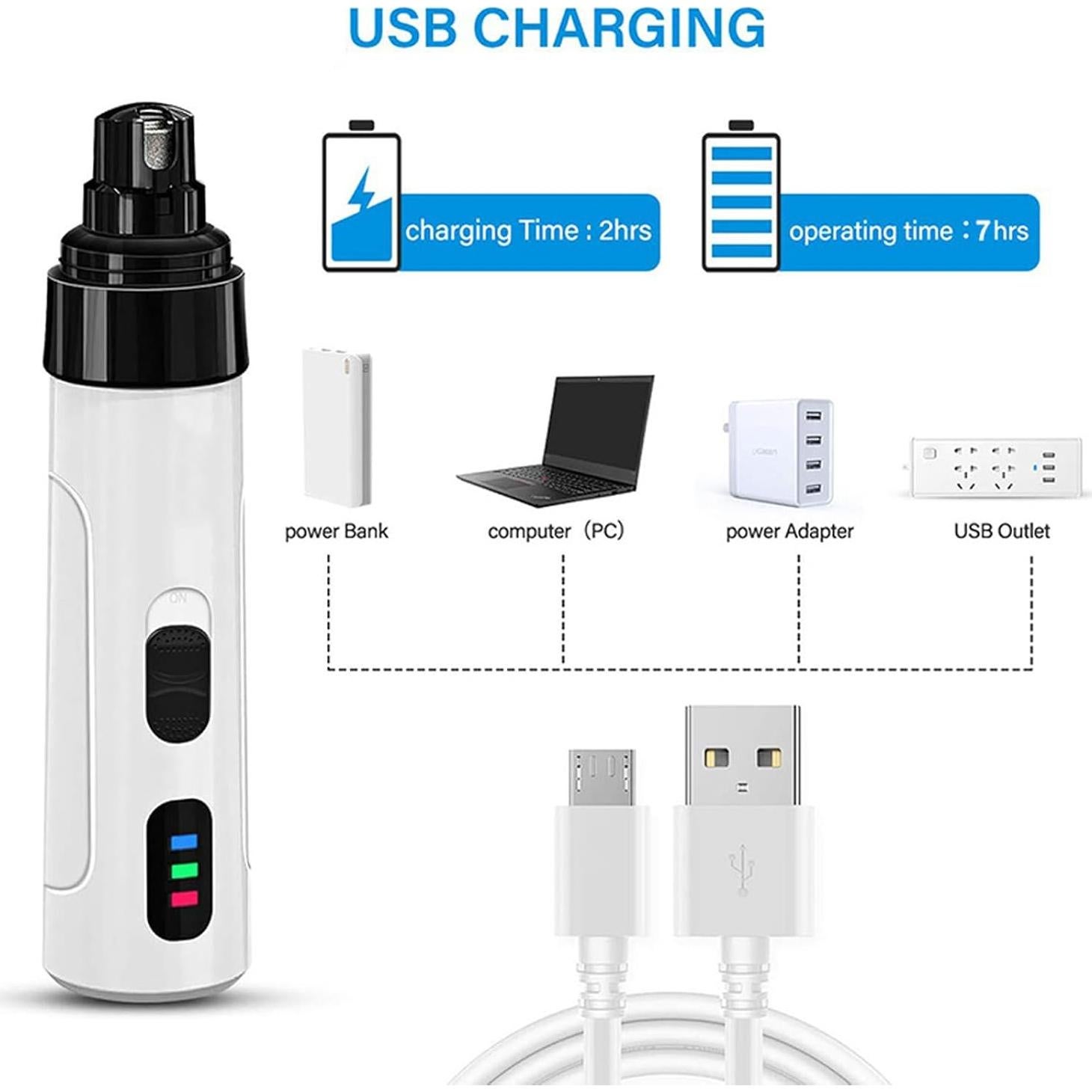 Cortador de Uñas Silencioso Pro Jyugum USB Recargable