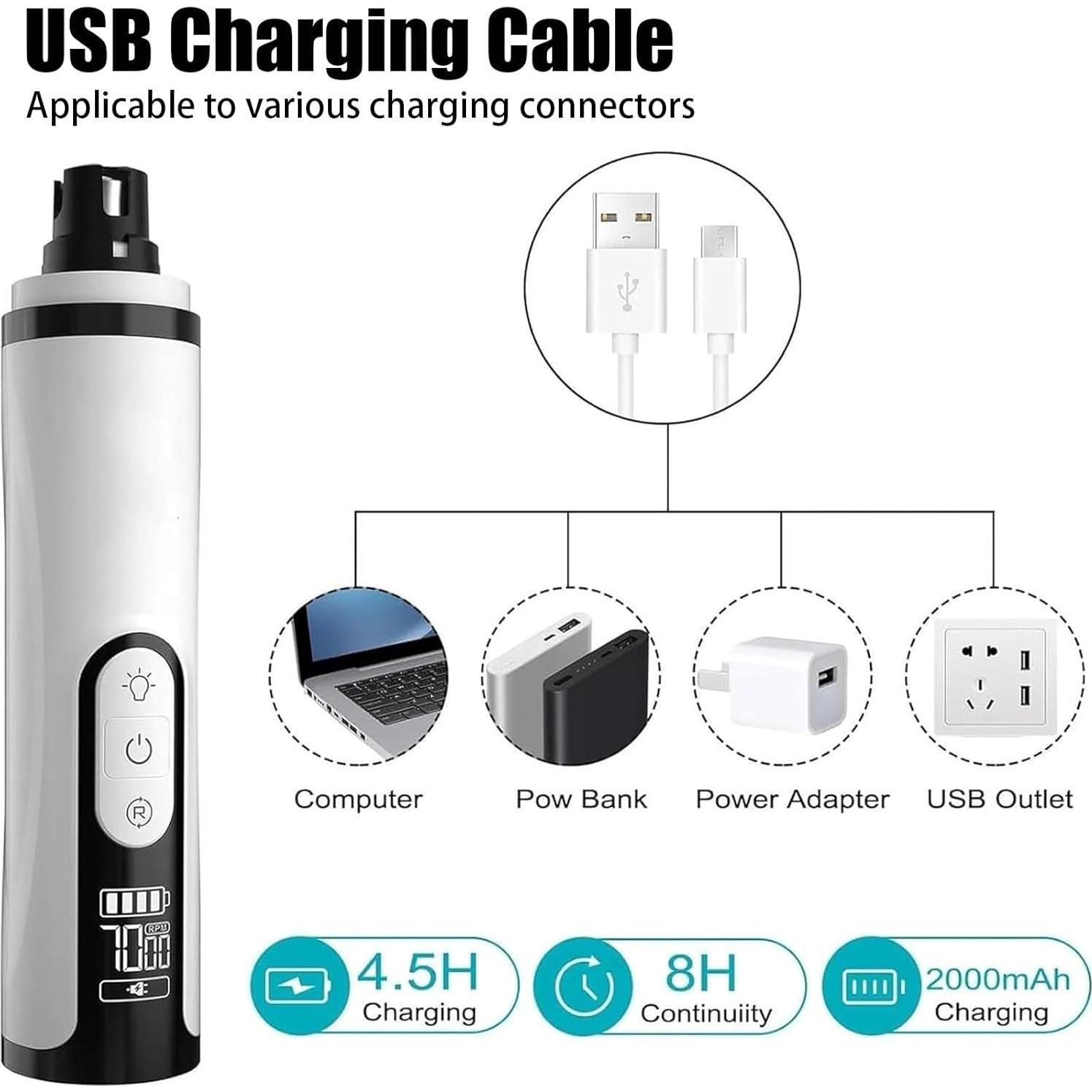 Cortador de Uñas Silencioso GROTOLY Pro 3 Velocidades