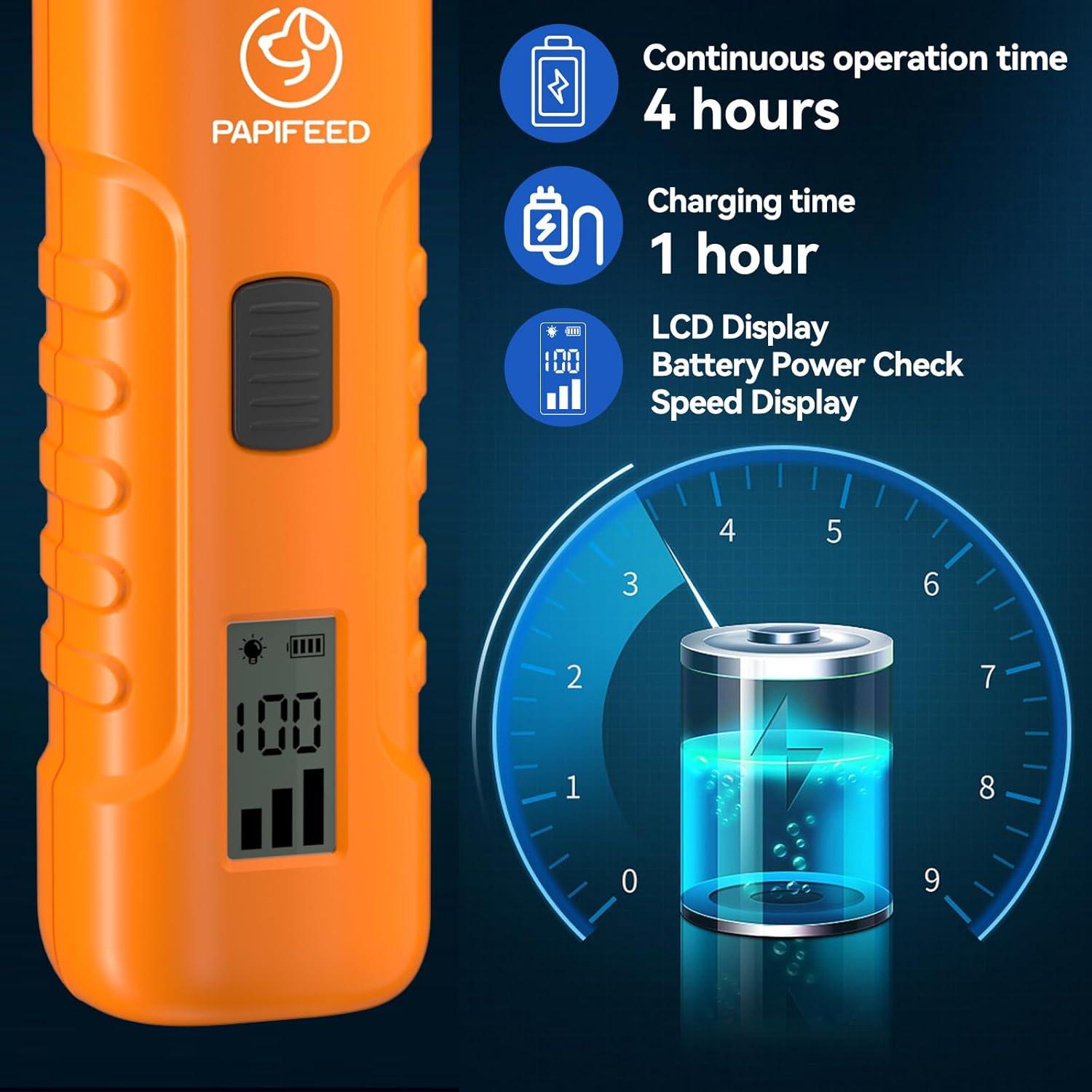 Amoladora de Uñas para Perros PAPIFEED 3 Velocidades Silenciosa