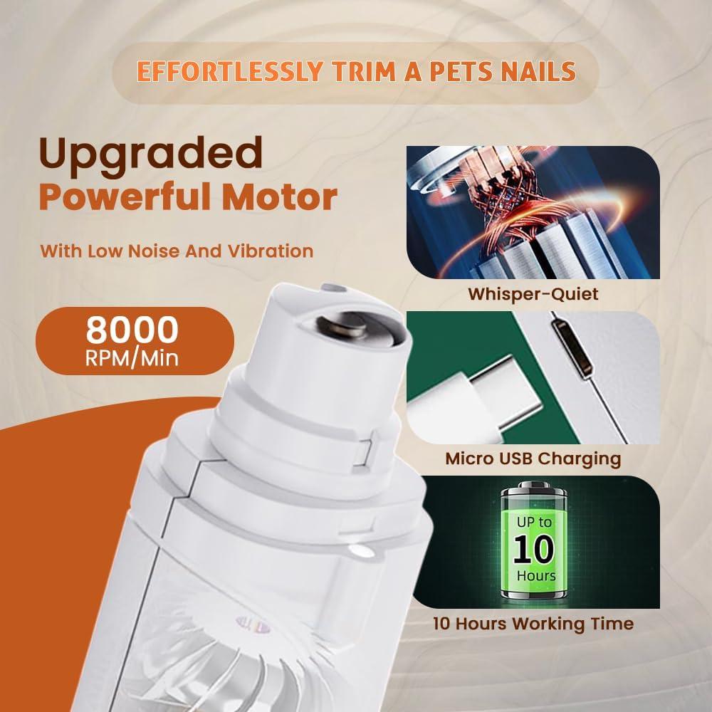 Cortador y Pulidor de Uñas 2-en-1 Be Global Trade - LED, Silencioso, Recargable