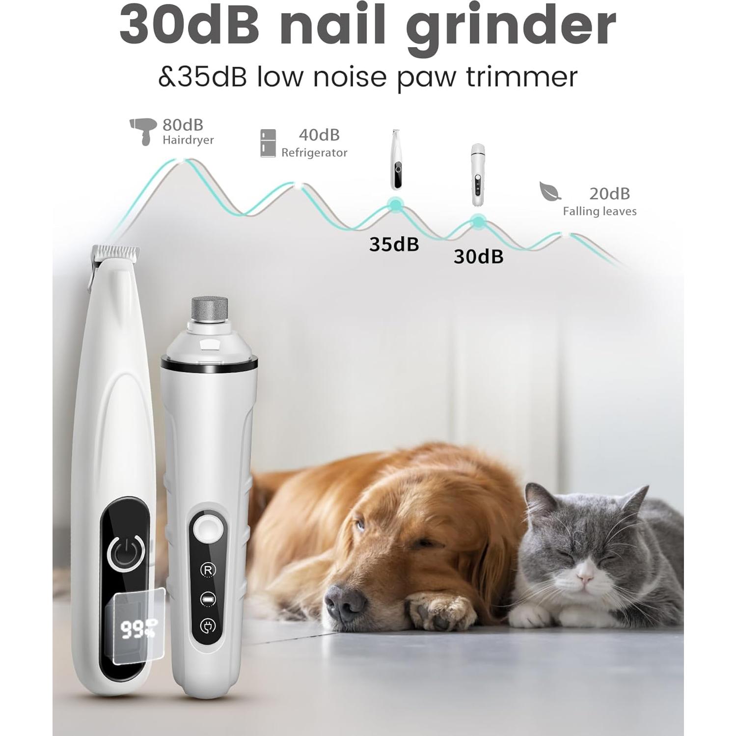 Amoladora de Uñas y Recortadora de Patas PAPMINI 2 en 1