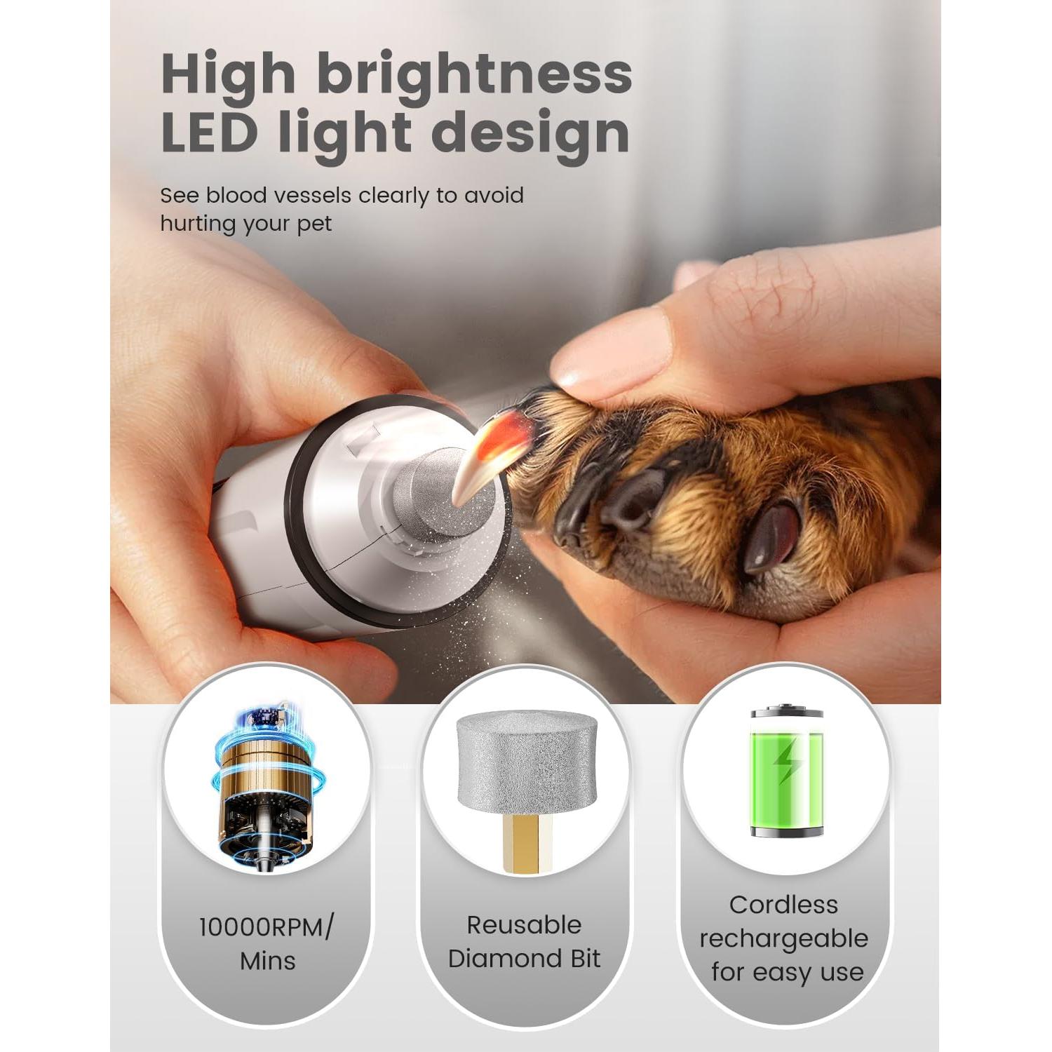 Amoladora de Uñas y Recortadora de Patas PAPMINI 2 en 1