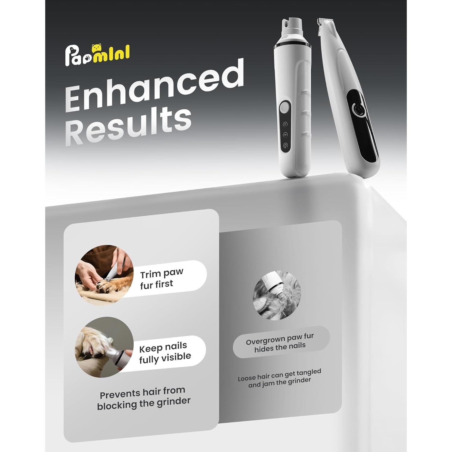 Amoladora de Uñas y Recortadora de Patas PAPMINI 2 en 1