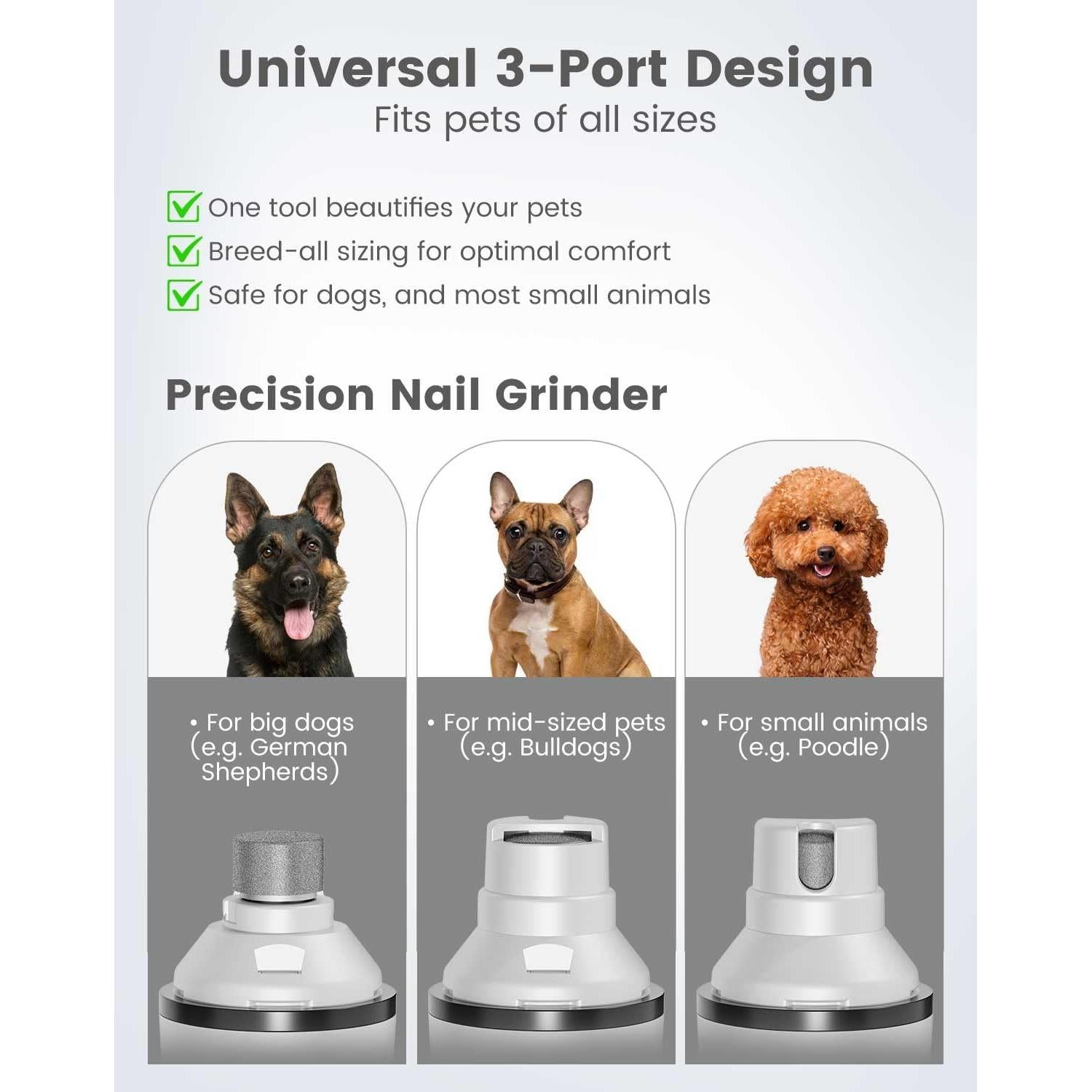 Amoladora de Uñas y Recortadora de Patas PAPMINI 2 en 1