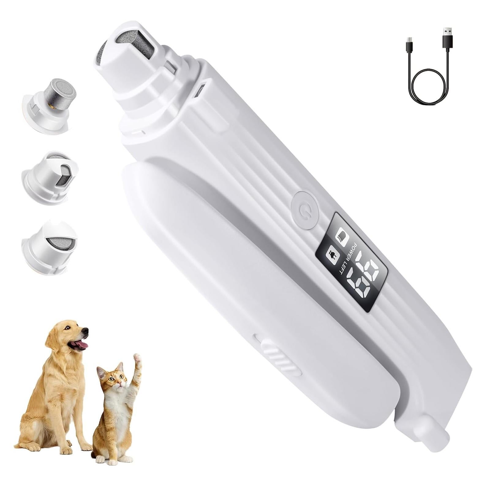 Cortauñas 2 en 1 TMoMT para perros y gatos con luces LED