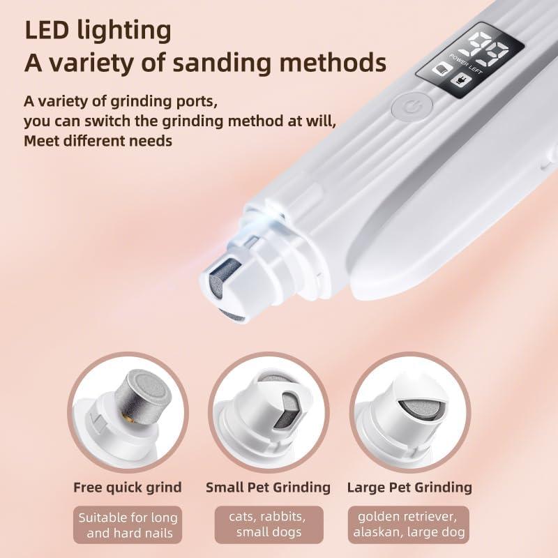 Cortauñas 2 en 1 TMoMT para perros y gatos con luces LED