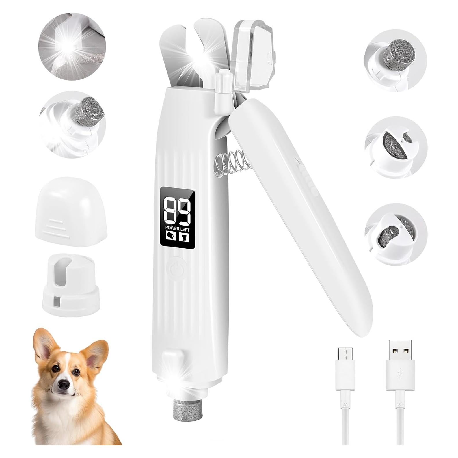 Cortador de Uñas Eléctrico Recargable SZMDLX para Mascotas