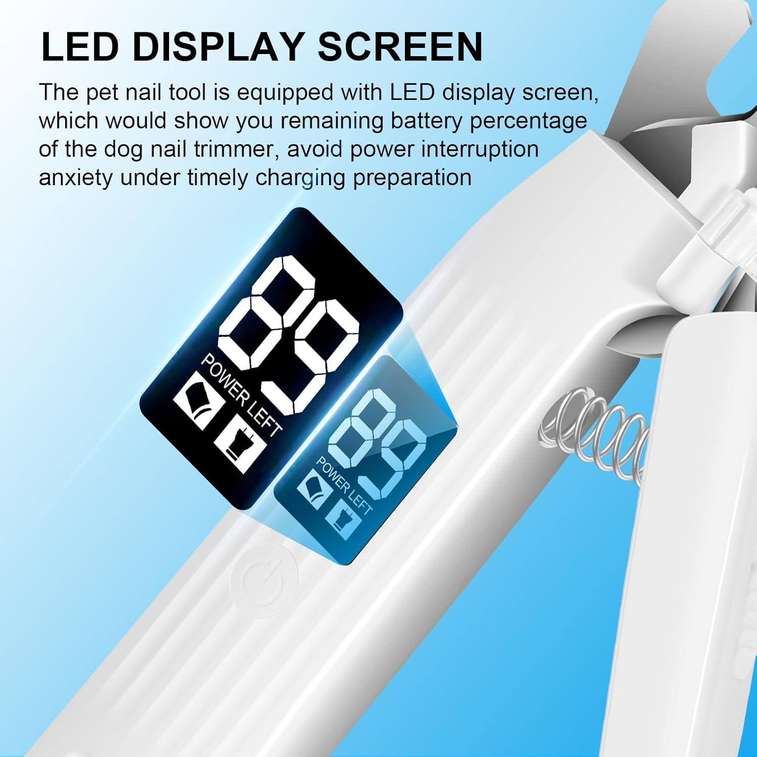 Cortador de Uñas Eléctrico Recargable SZMDLX para Mascotas