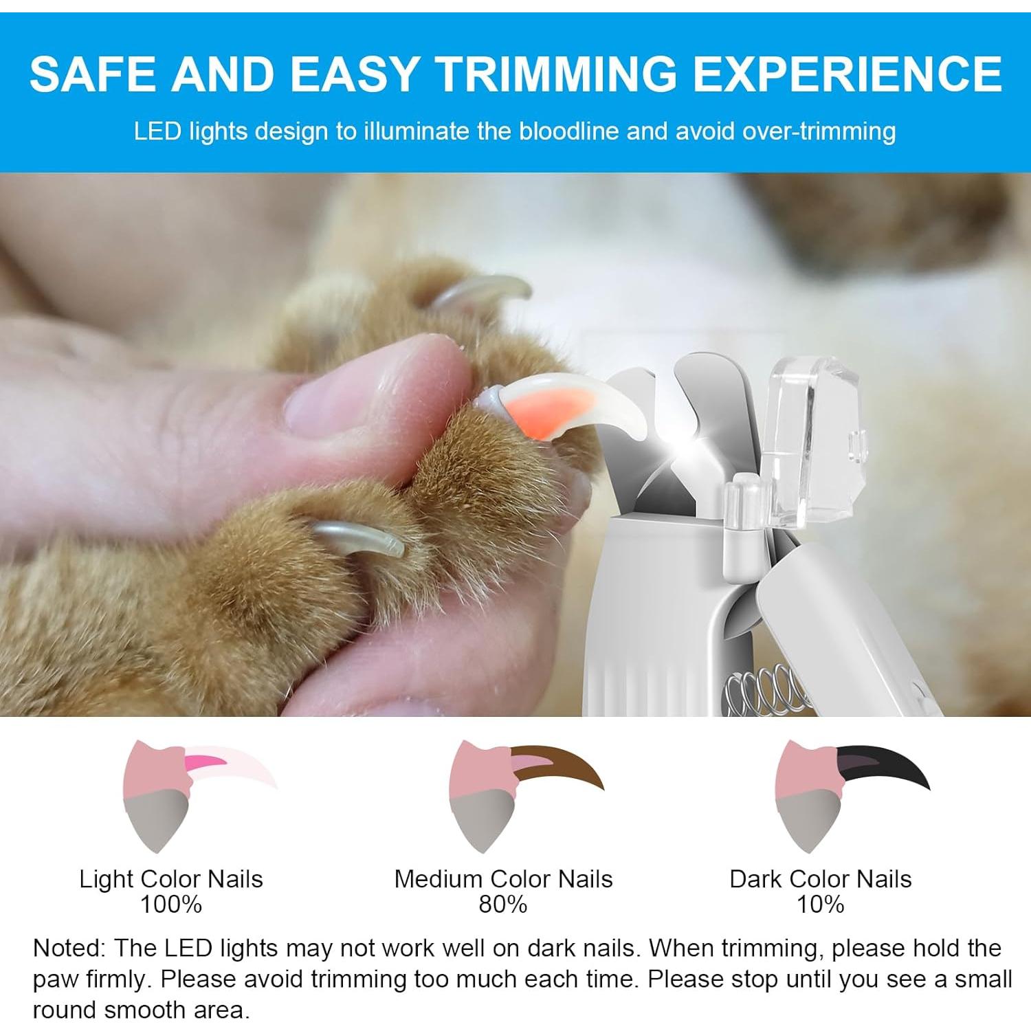 Cortador de Uñas Eléctrico Recargable SZMDLX para Mascotas