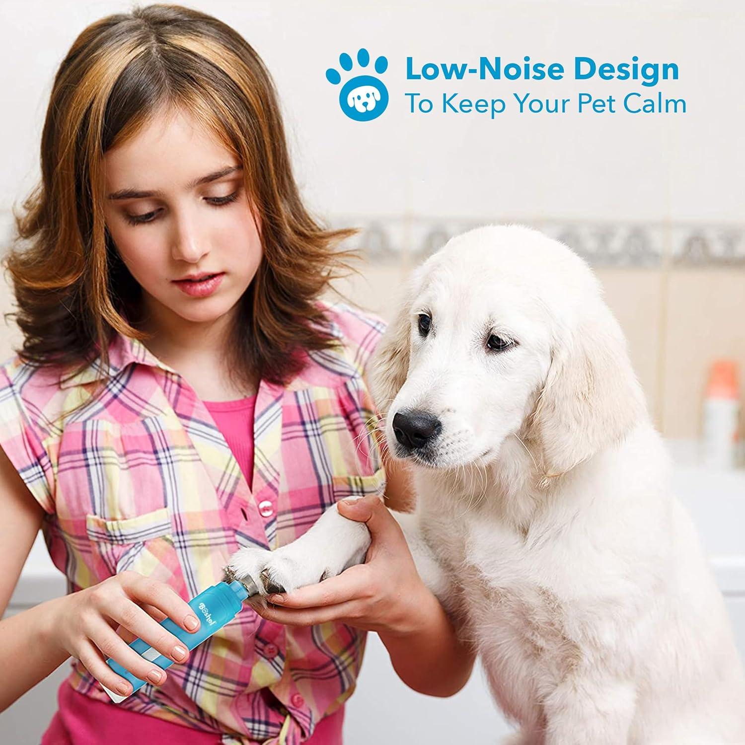 Cortauñas Eléctrico para Mascotas BOSHEL - Silencioso y Portátil